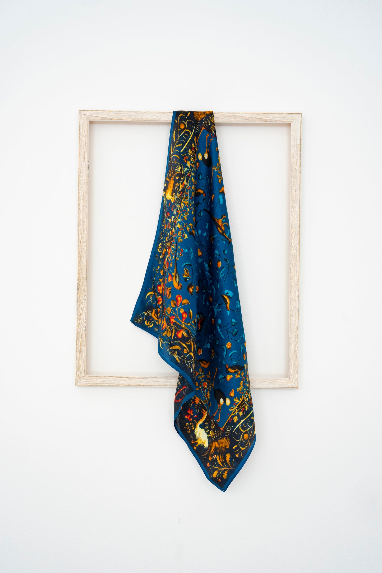 KAIYI 53x53CM 100% Pure Silk Scarf in Luxurious Print for Women Fashion and Gift