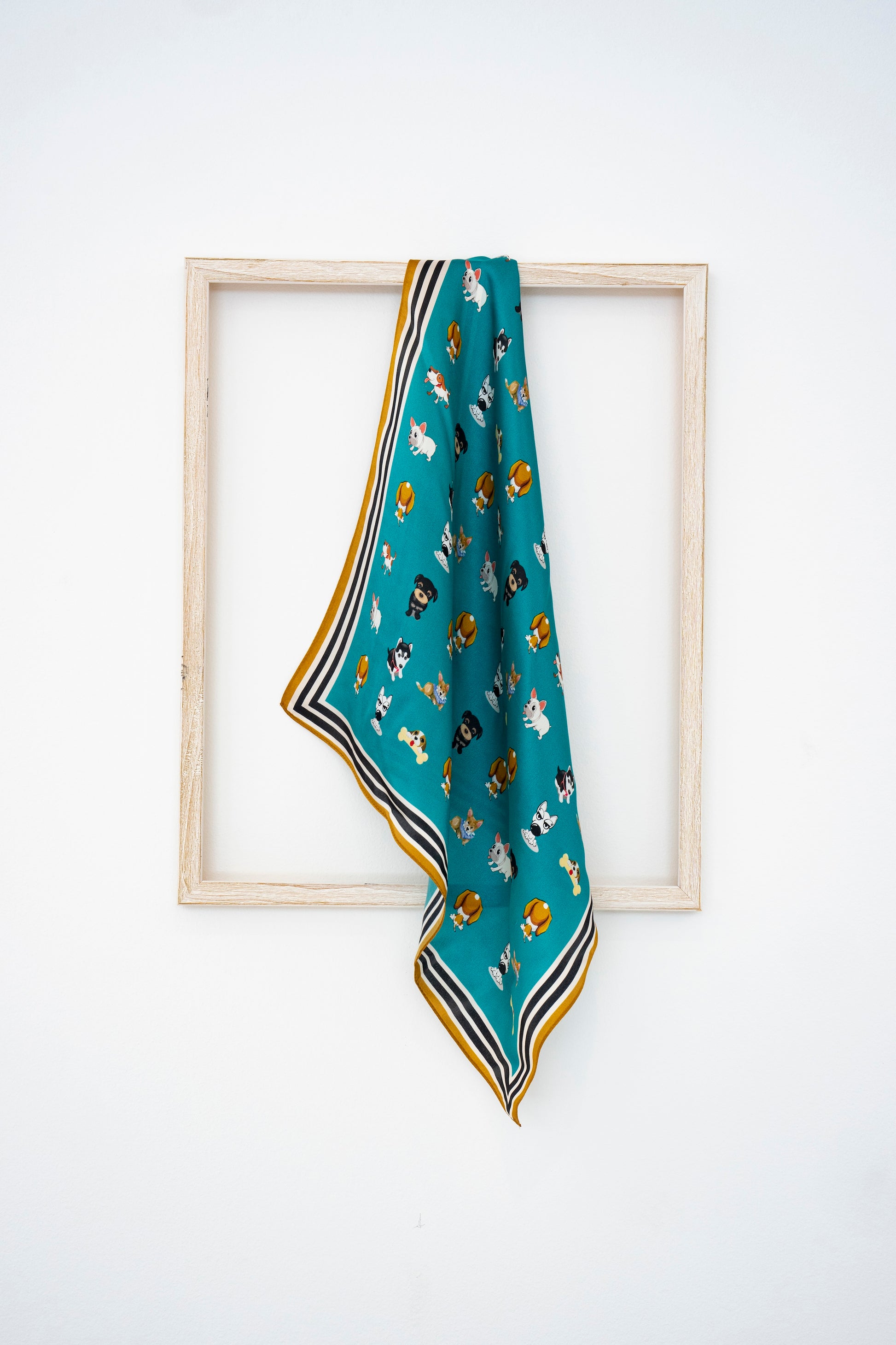 KAIYI 53x53CM 100% Pure Silk Scarf for Women Fashion and Gift (Cute08)