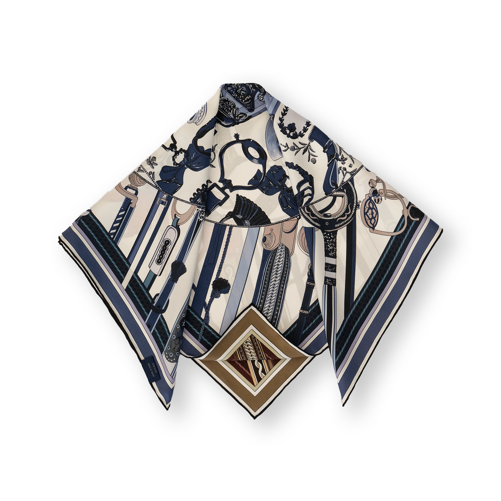 KAIYI 65x65CM Twill Silk Double-sided Scarf