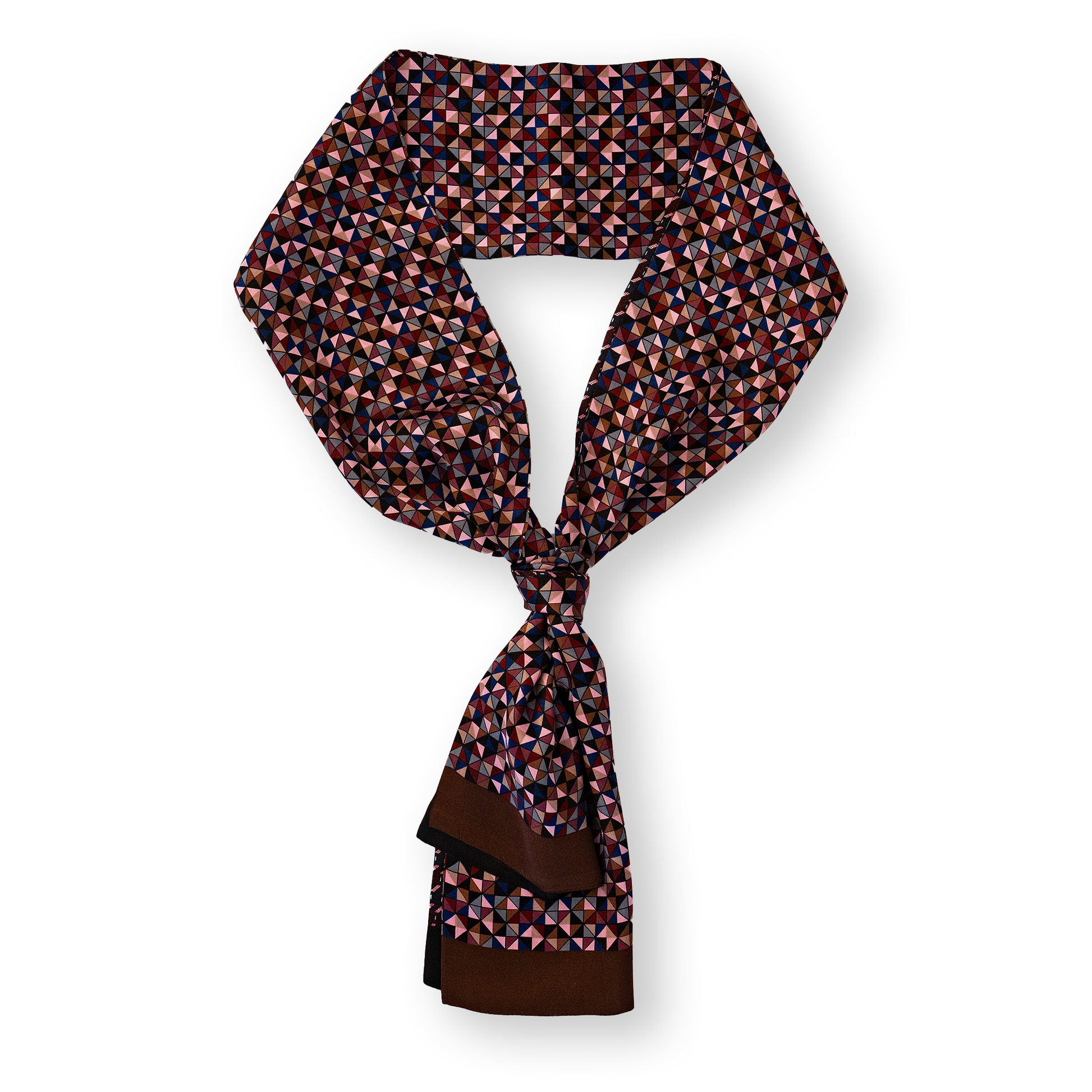 KAIYI 27x160CM 100% Pure Silk Scarf in Double-sided Print for Men’s Fashion and Gift (MEN07)
