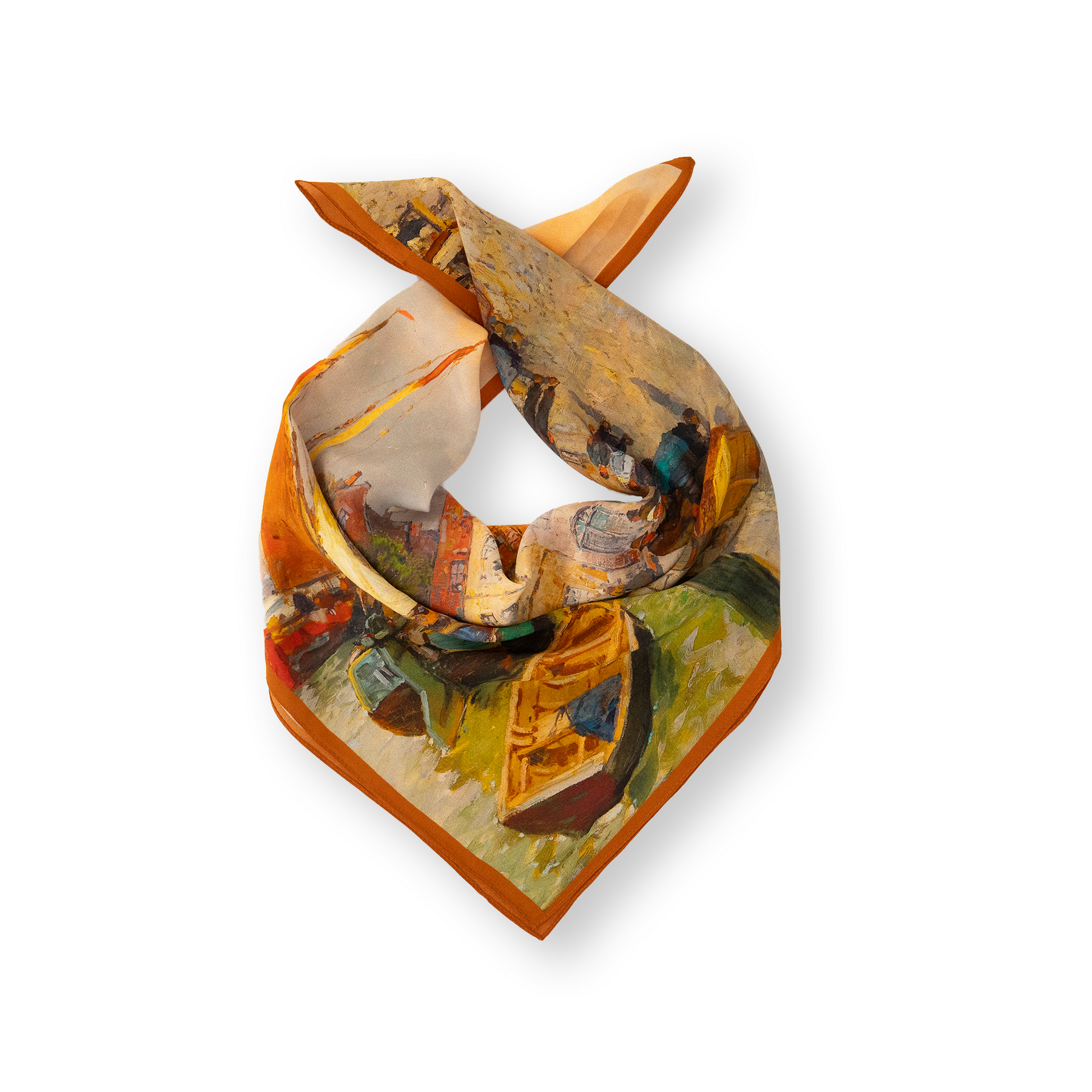KAIYI 65x65CM Lightweight Crepe de Chine Silk Scarf for Summer Accessory and Gift (SZ65-02)