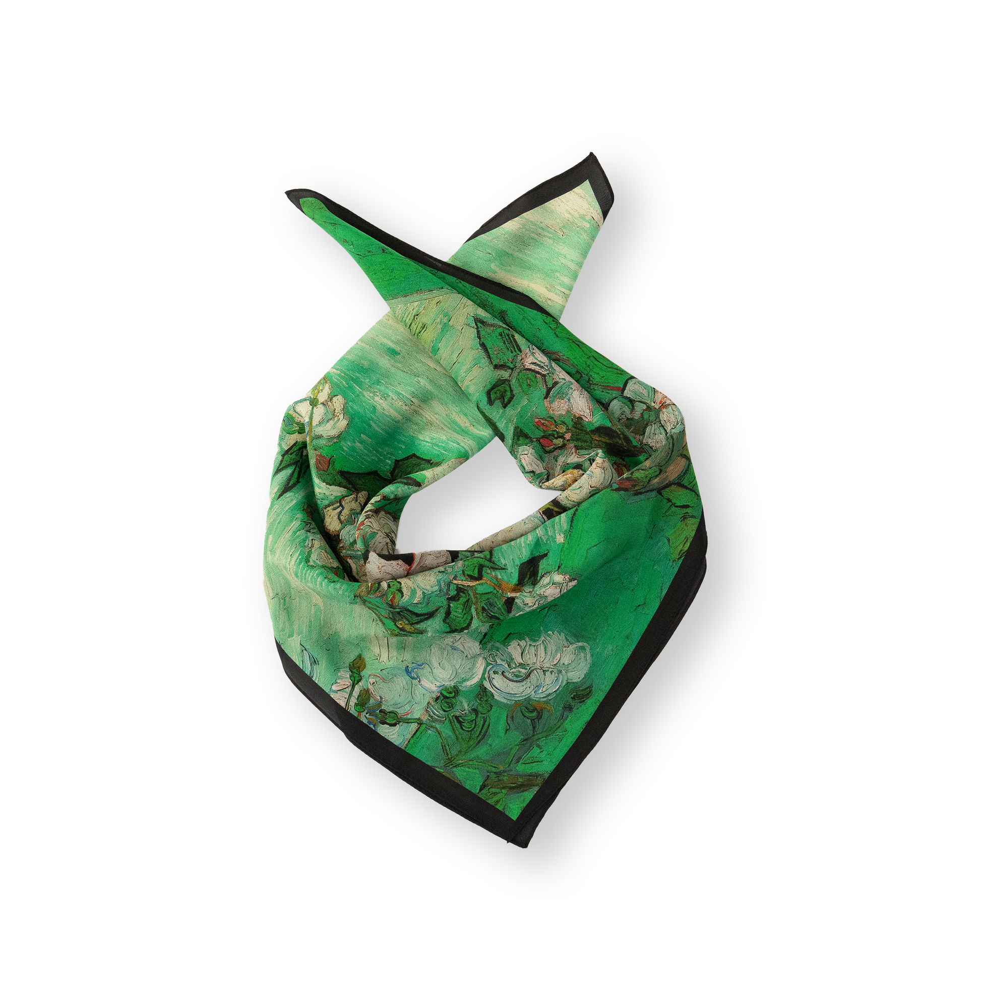 KAIYI 65x65CM Lightweight Crepe de Chine Silk Scarf for Summer Accessory and Gift (SZ65-13)