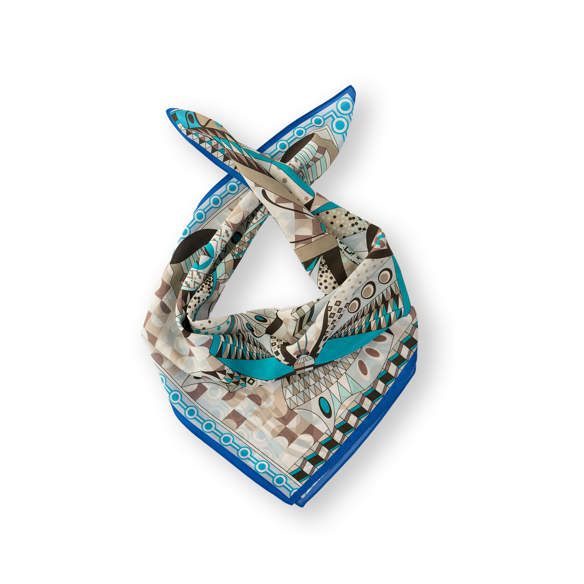 KAIYI 65x65CM Lightweight Crepe de Chine Silk Scarf for Summer Accessory and Gift (SZ65-14)