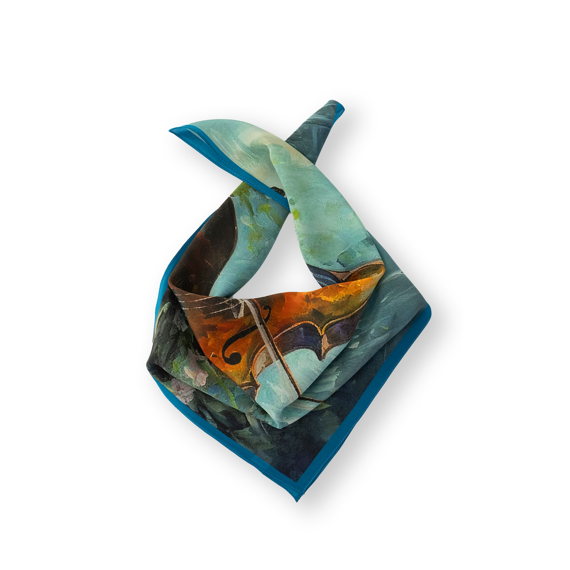 KAIYI 65x65CM Lightweight Crepe de Chine Silk Scarf for Summer Accessory and Gift (SZ65-18)
