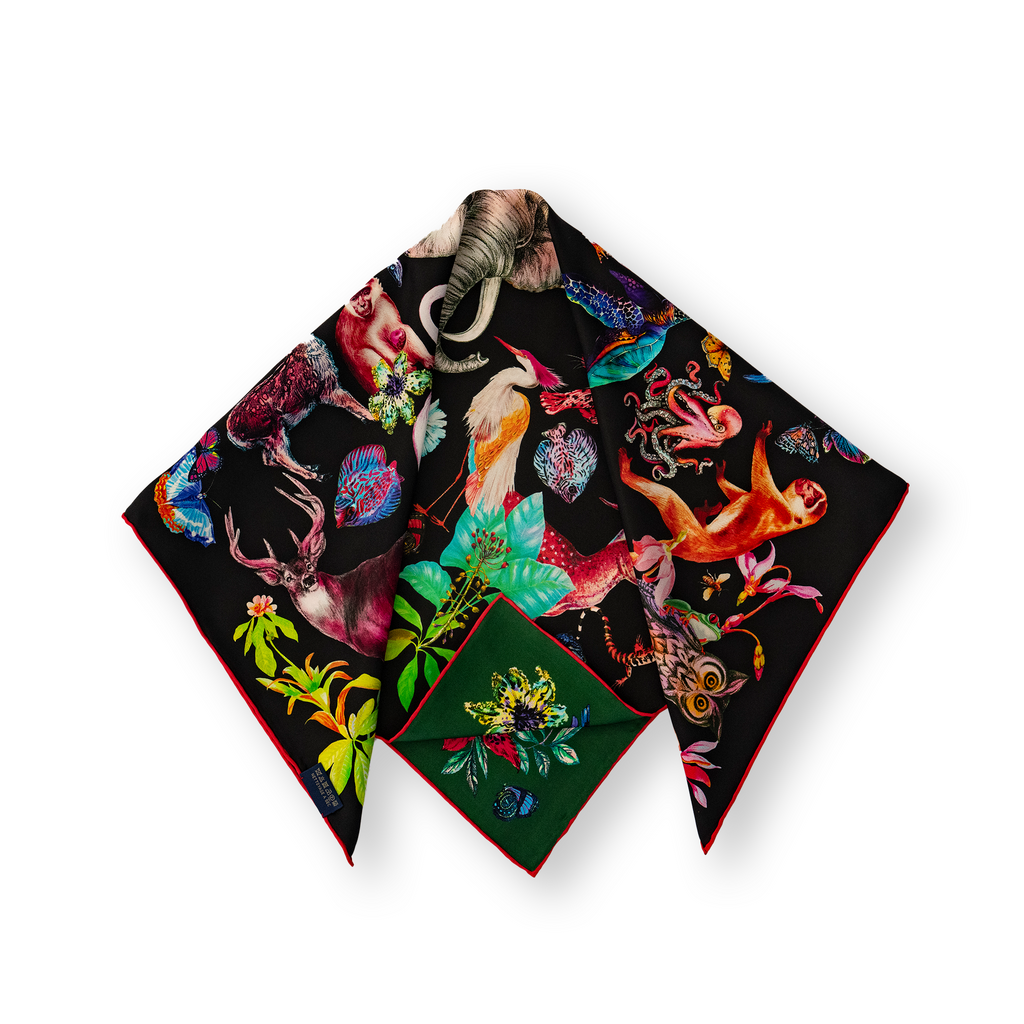 KAIYI 65x65CM 100% Twill Silk Double-sided Scarf for Woman Fashion and Gift (T65-03)