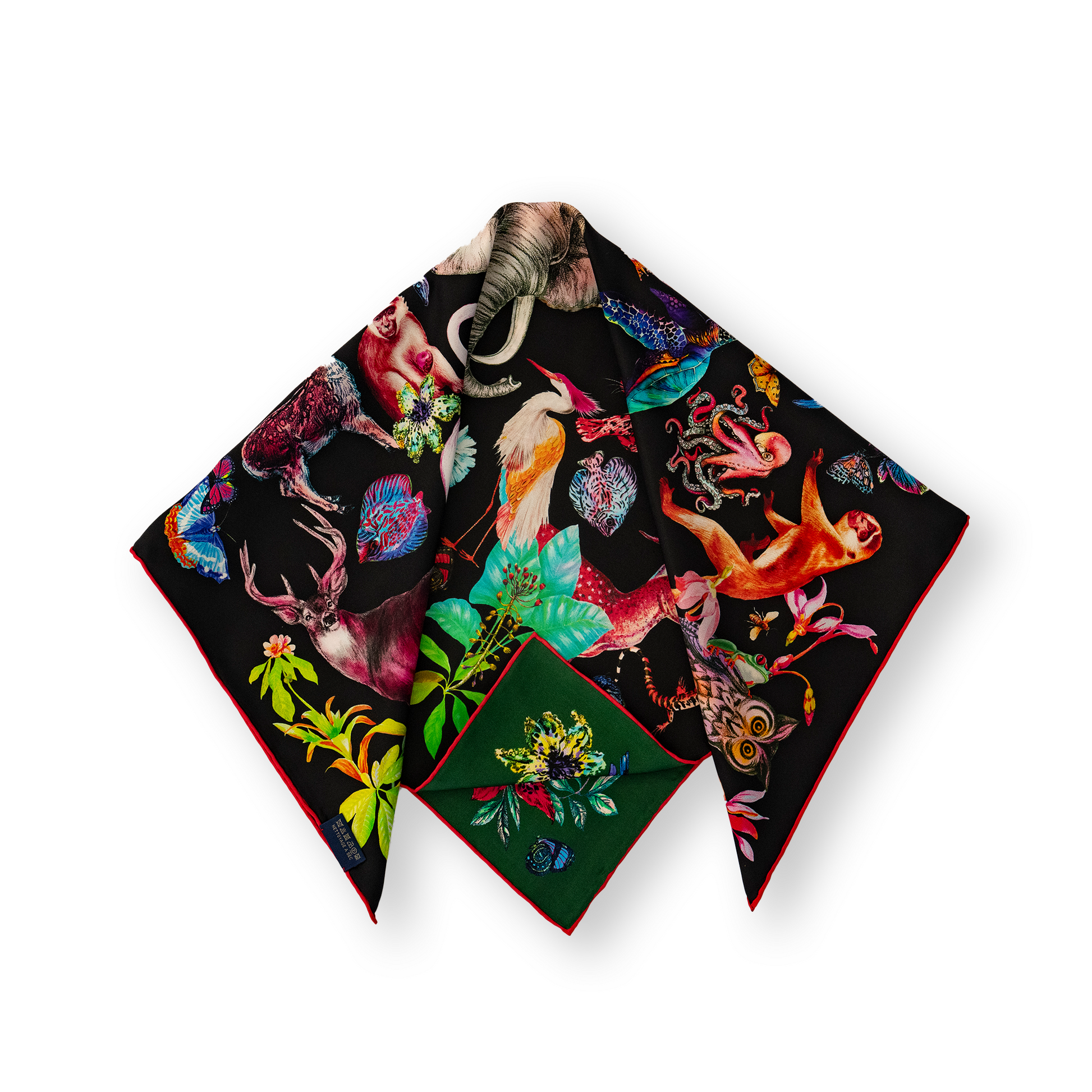 KAIYI 65x65CM 100% Twill Silk Double-sided Scarf for Woman Fashion and Gift (T65-03)