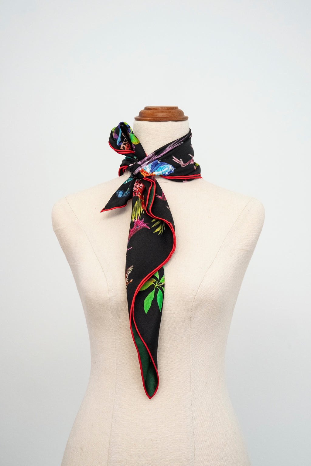 KAIYI 65x65CM 100% Twill Silk Double-sided Scarf for Woman Fashion and Gift (T65-03)