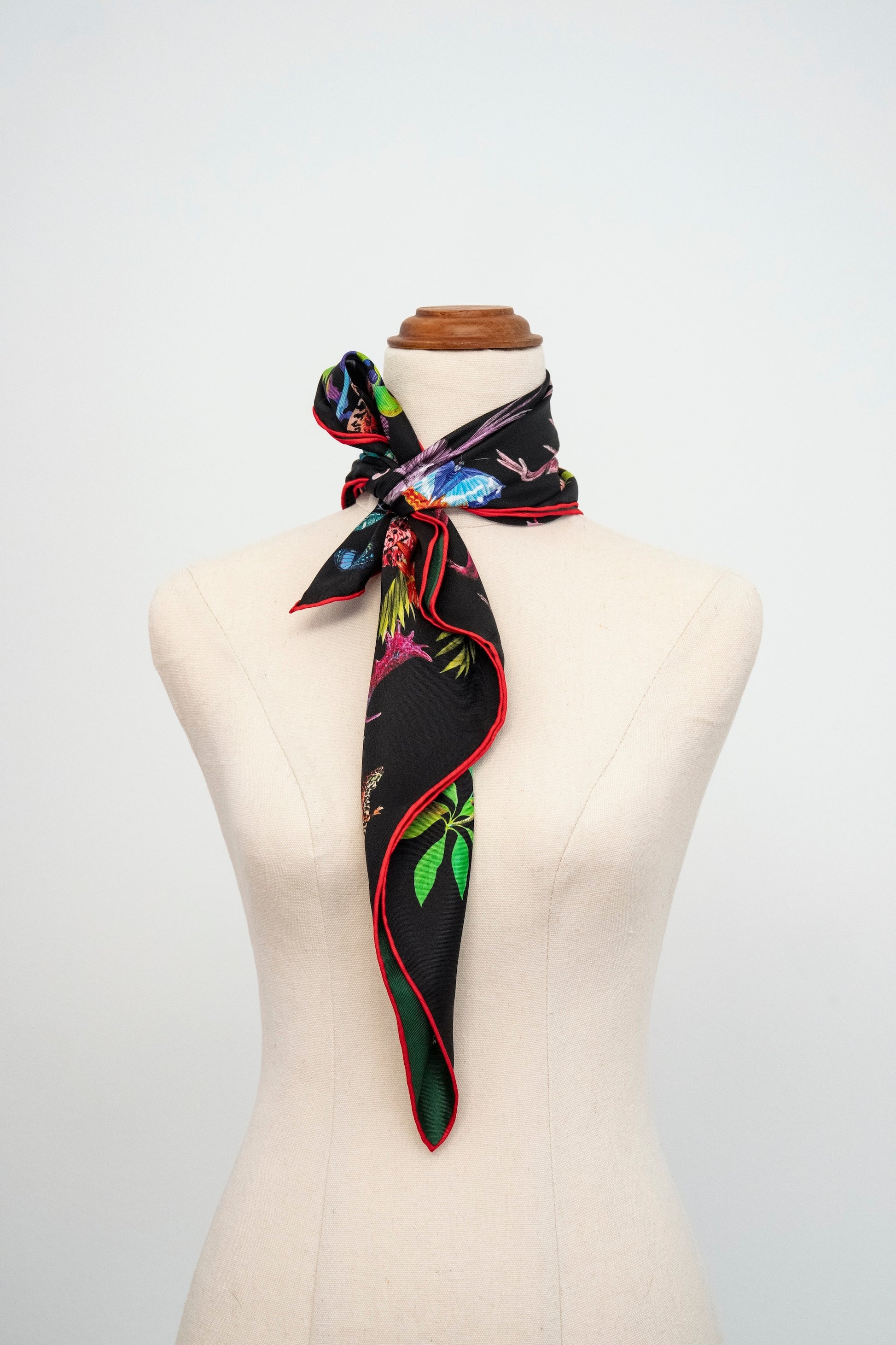 KAIYI 65x65CM 100% Twill Silk Double-sided Scarf for Woman Fashion and Gift (T65-03)