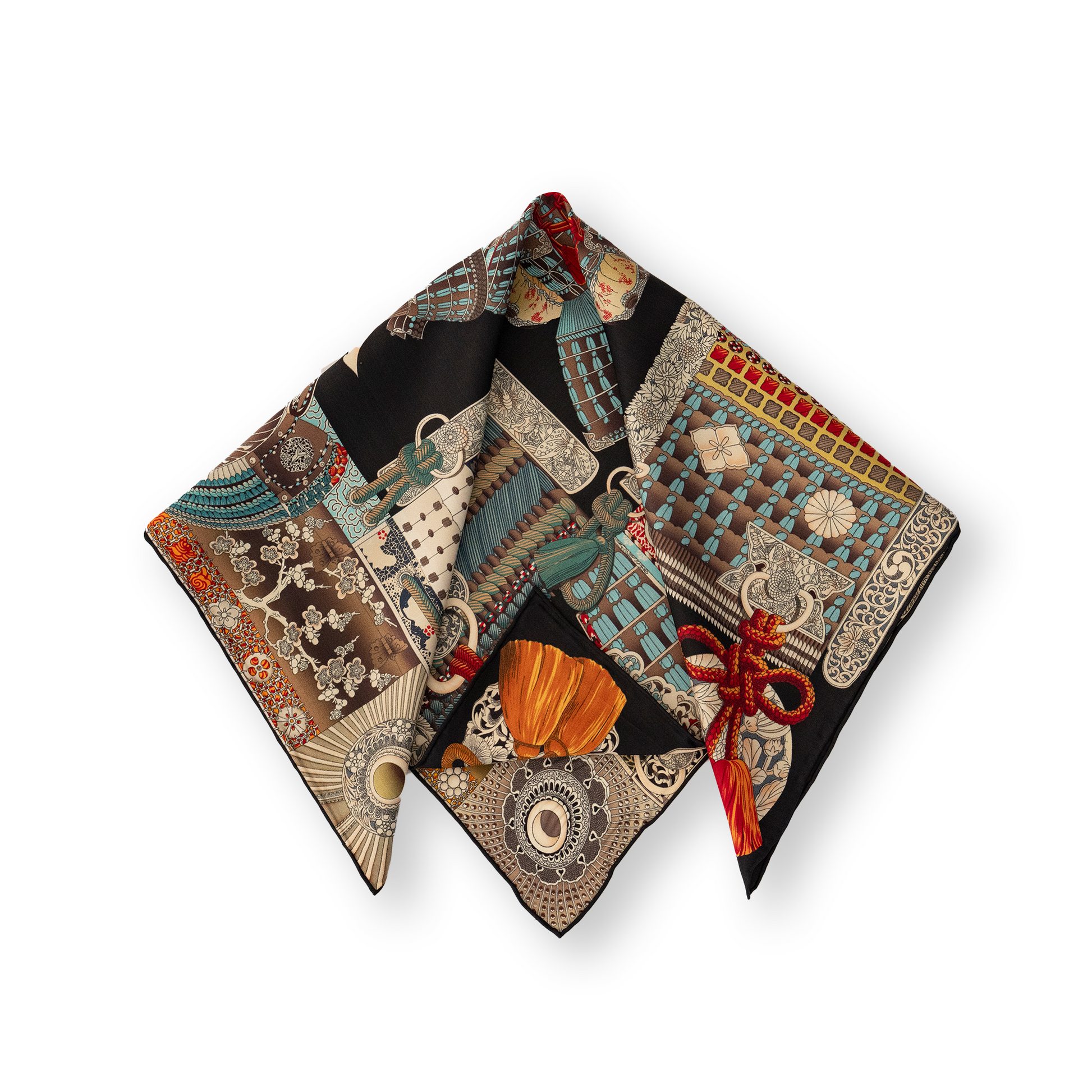 KAIYI 65x65CM 100% Twill Silk Double-sided Scarf for Woman Fashion and Gift (T65-06)