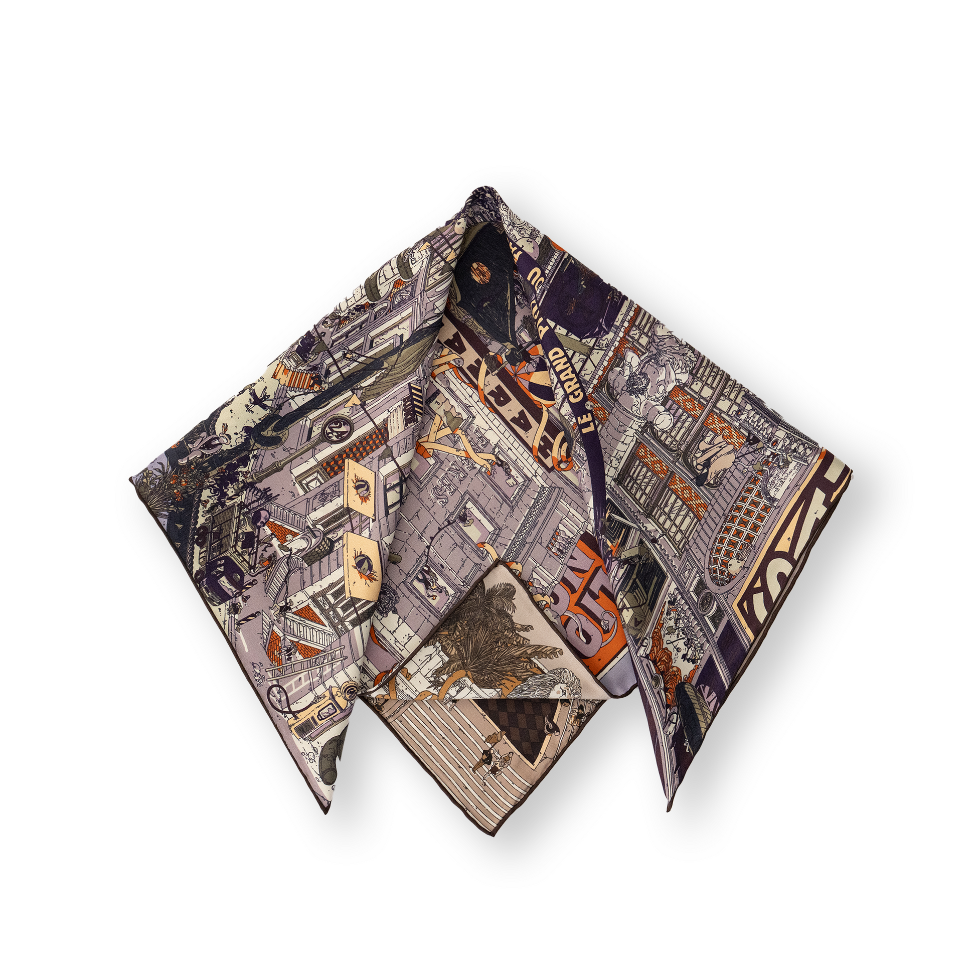 KAIYI 65x65CM 100% Twill Silk Double-sided Scarf for Woman Fashion and Gift (T65-08)