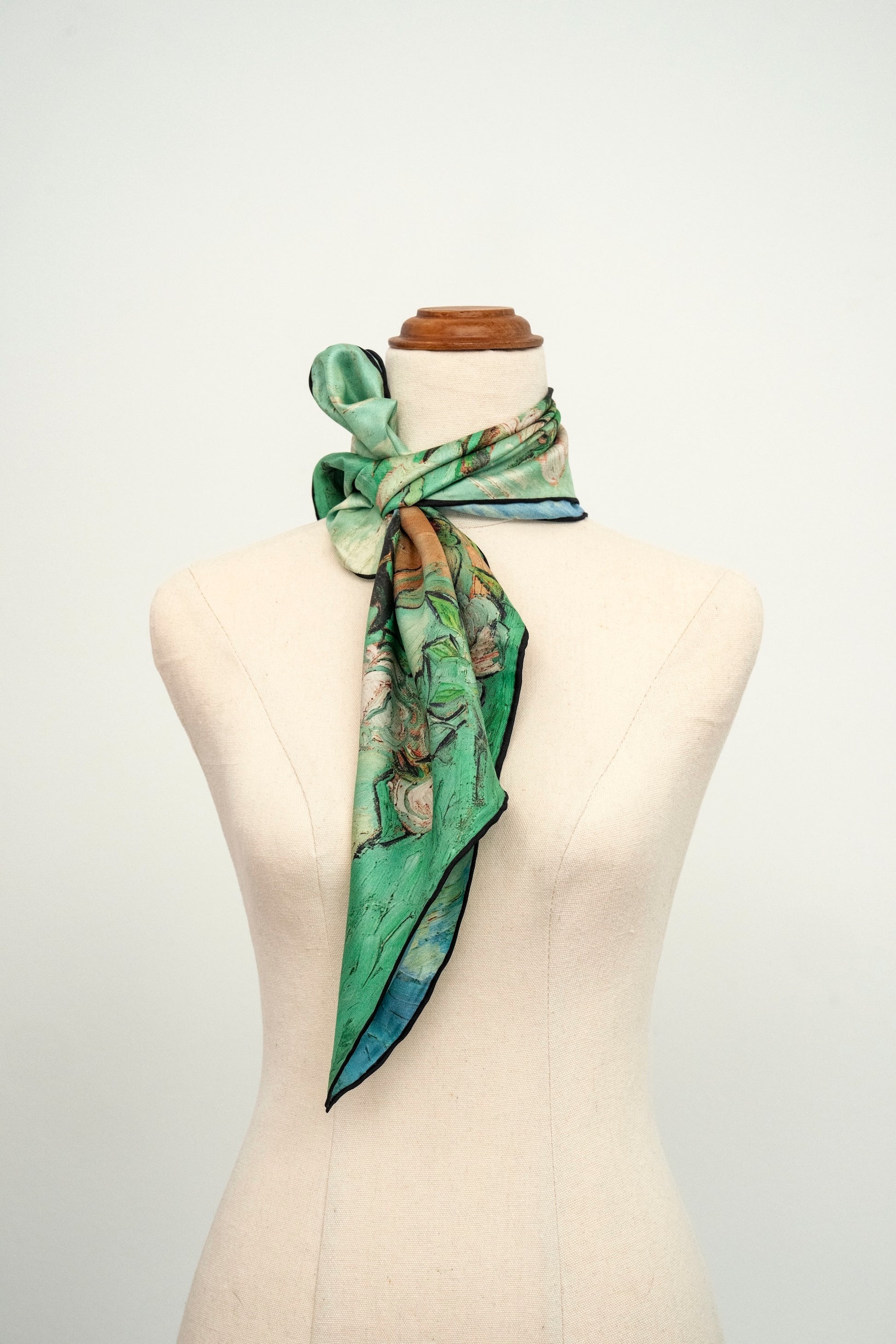 KAIYI 65x65CM 100% Twill Silk Double-sided Scarf for Woman Fashion and Gift (T65-09)