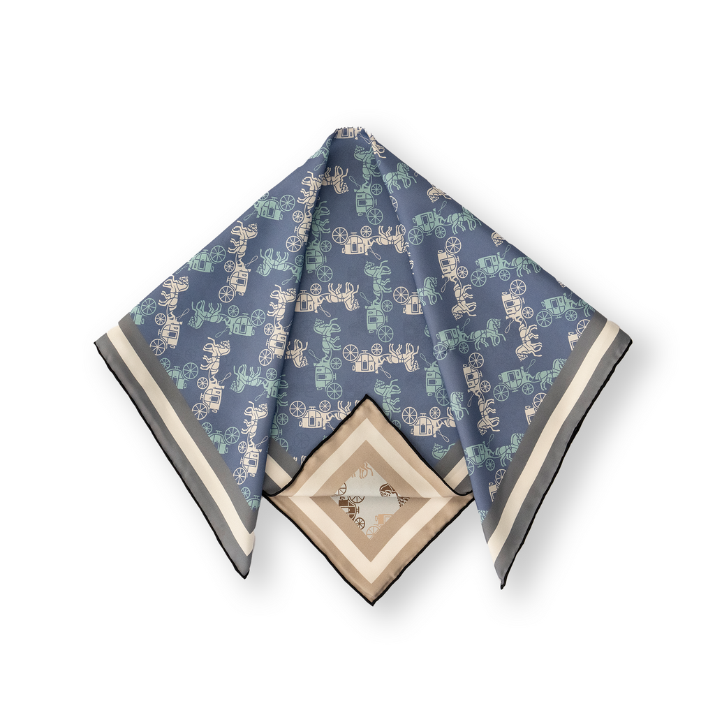 KAIYI 65x65CM 100% Twill Silk Double-sided Scarf for Woman Fashion and Gift (T65-10)