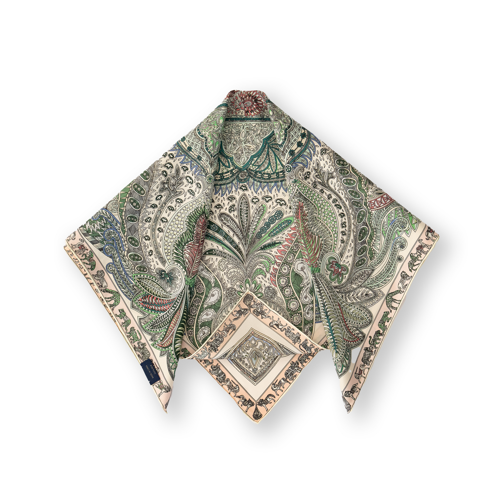 KAIYI 65x65CM 100% Twill Silk Double-sided Scarf for Woman Fashion and Gift (T65-11)