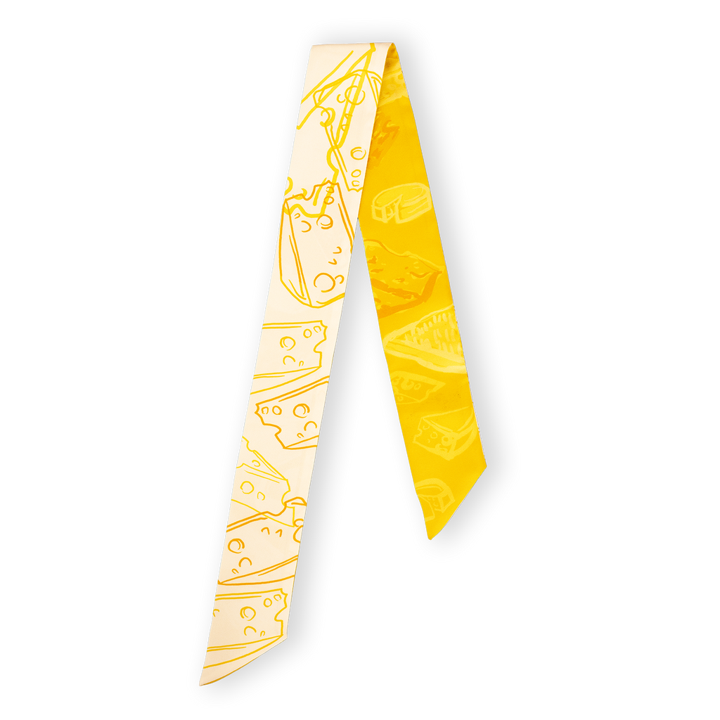 "Cheeeeese" Silk Twilly