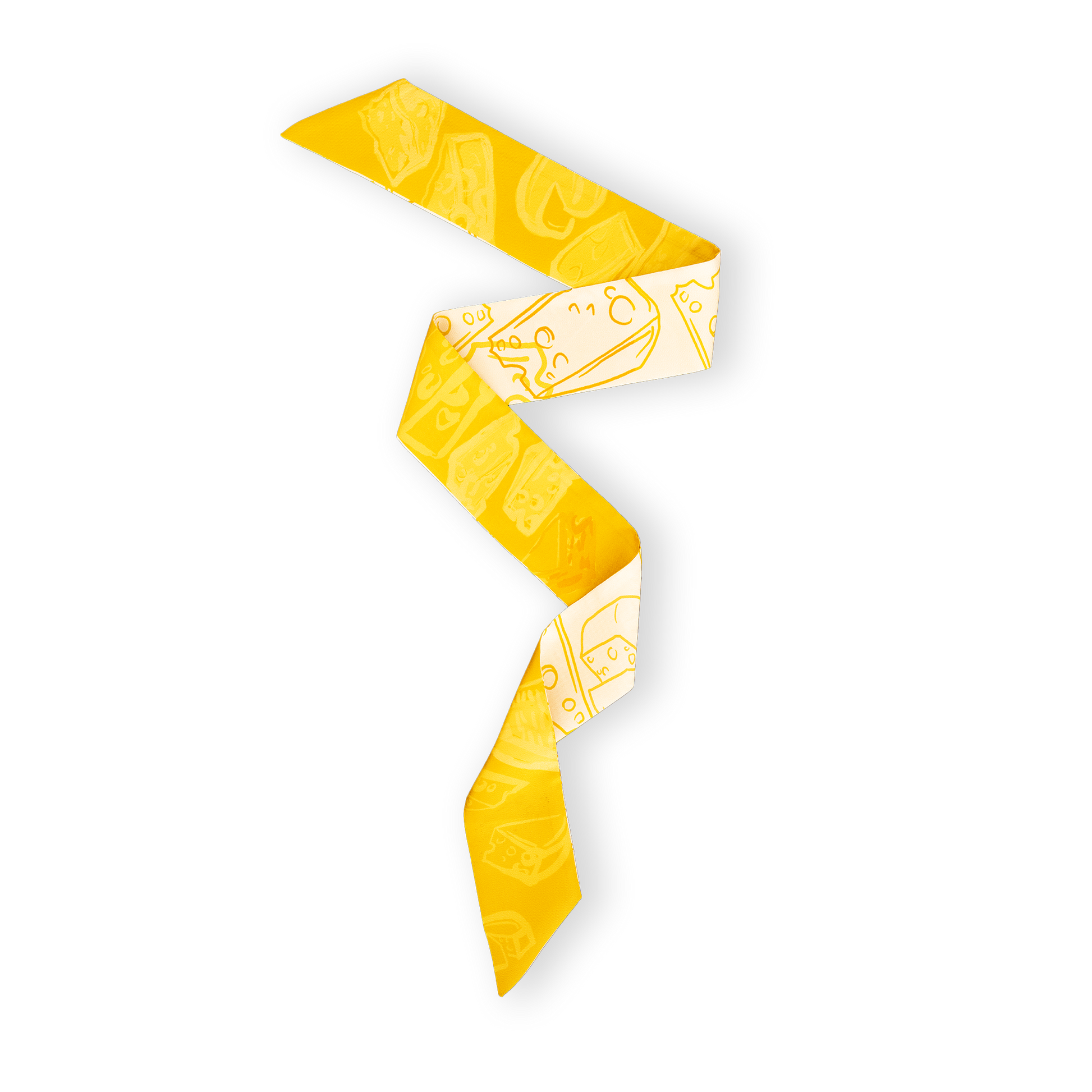 "Cheeeeese" Silk Twilly