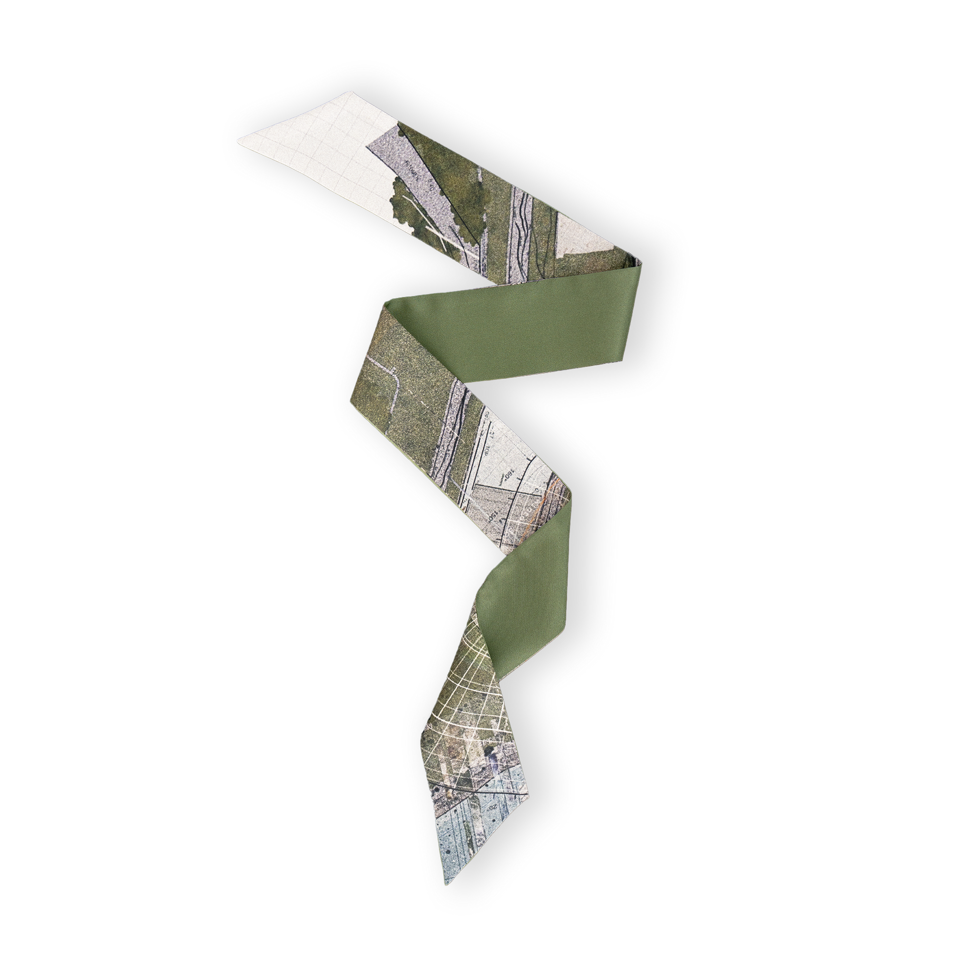 "Cockatoo Island Scent" Silk Twilly