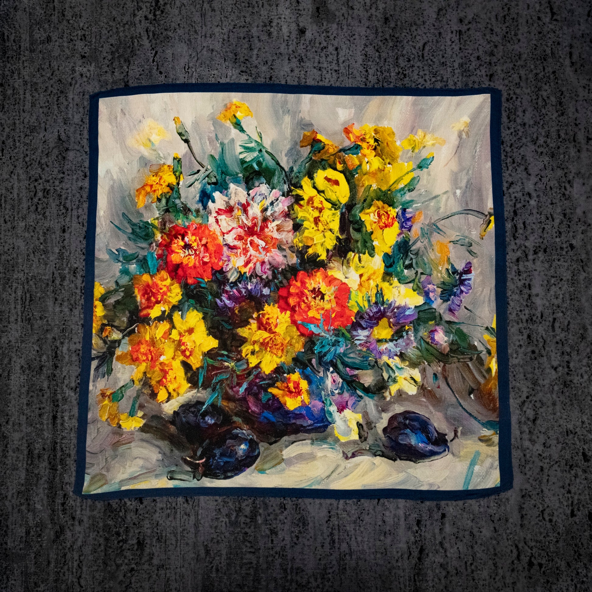KAIYI 53x53CM 100% Pure Silk Scarf for Women Fashion and Gift (Artsy02)