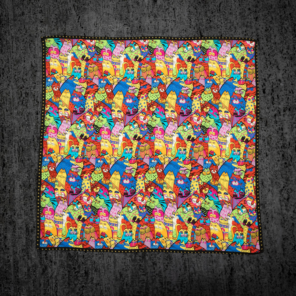 KAIYI 53x53CM 100% Pure Silk Scarf for Women Fashion and Gift (Cute09)