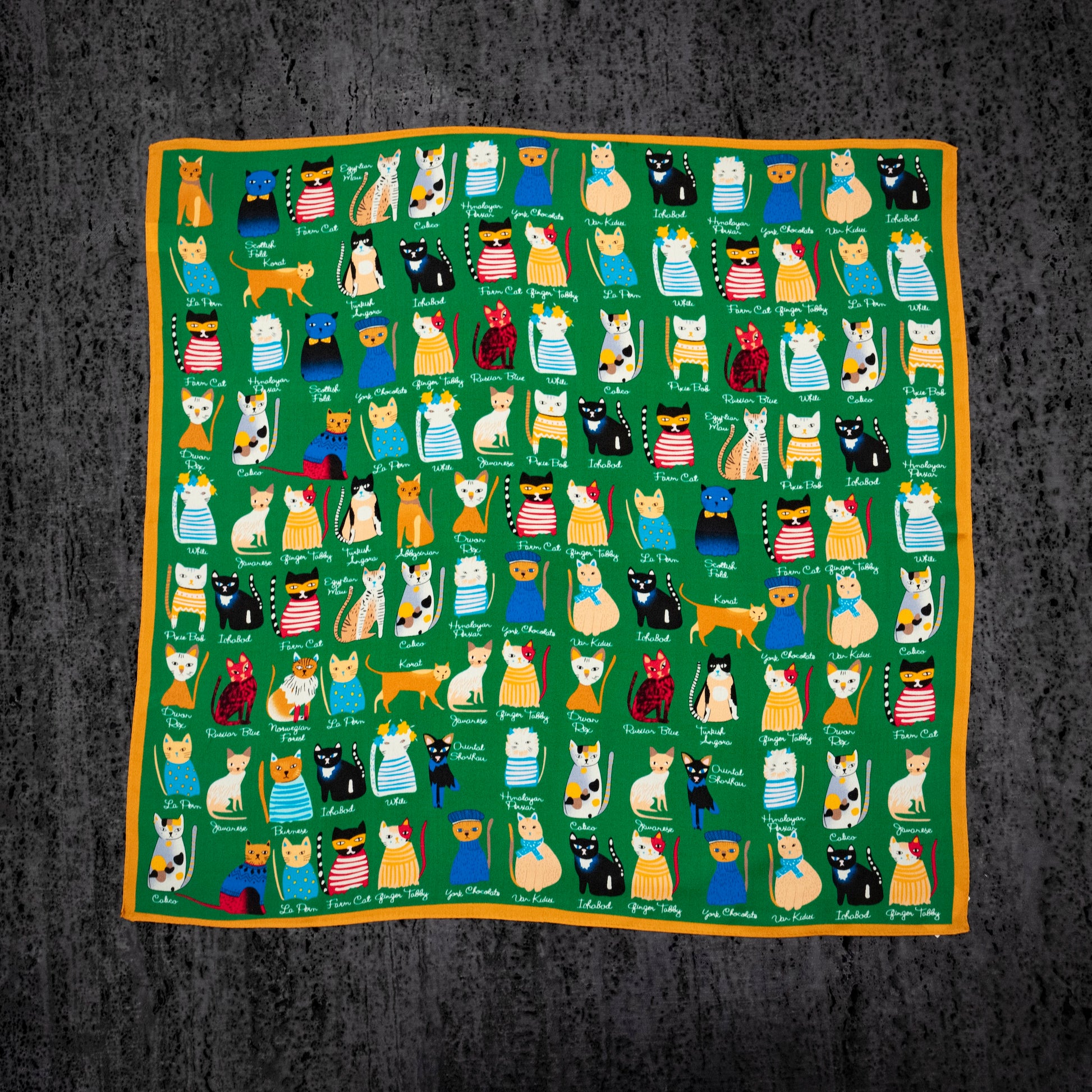 KAIYI 53x53CM 100% Pure Silk Scarf for Women Fashion and Gift (Cute05)