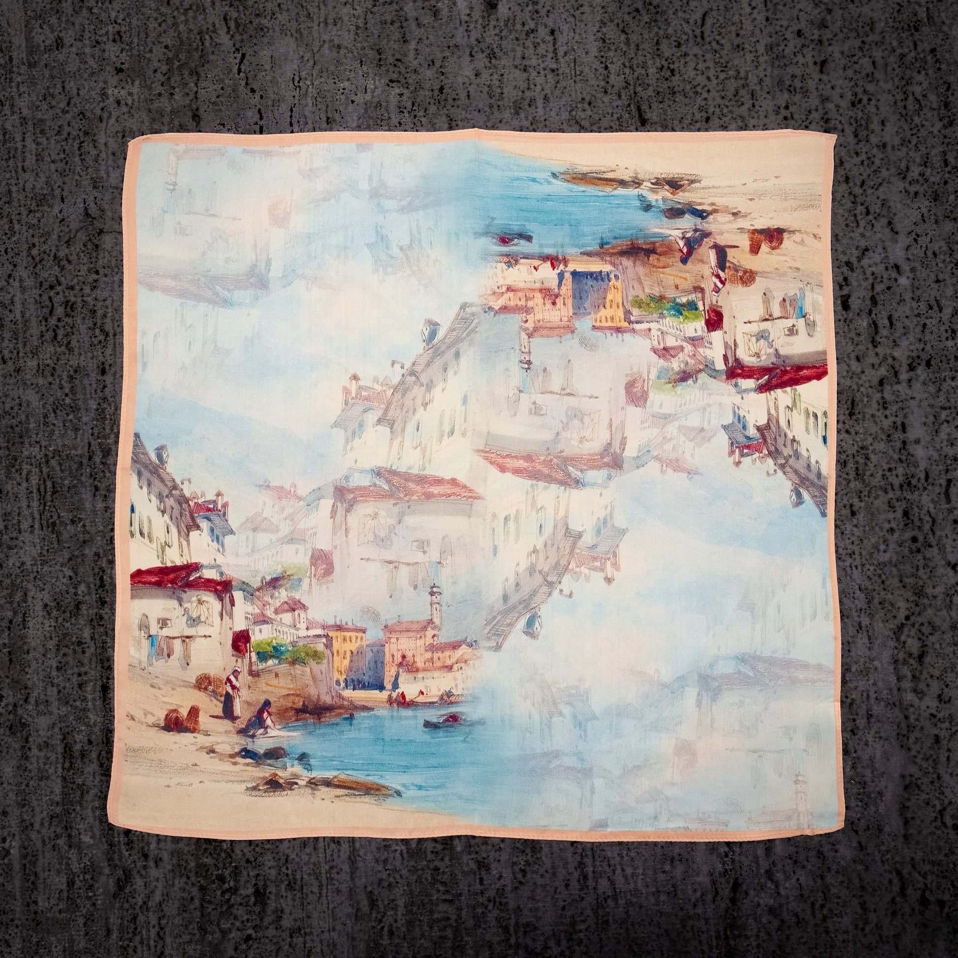 KAIYI 53x53CM 100% Pure Silk Scarf for Women Fashion and Gift (Artsy10)