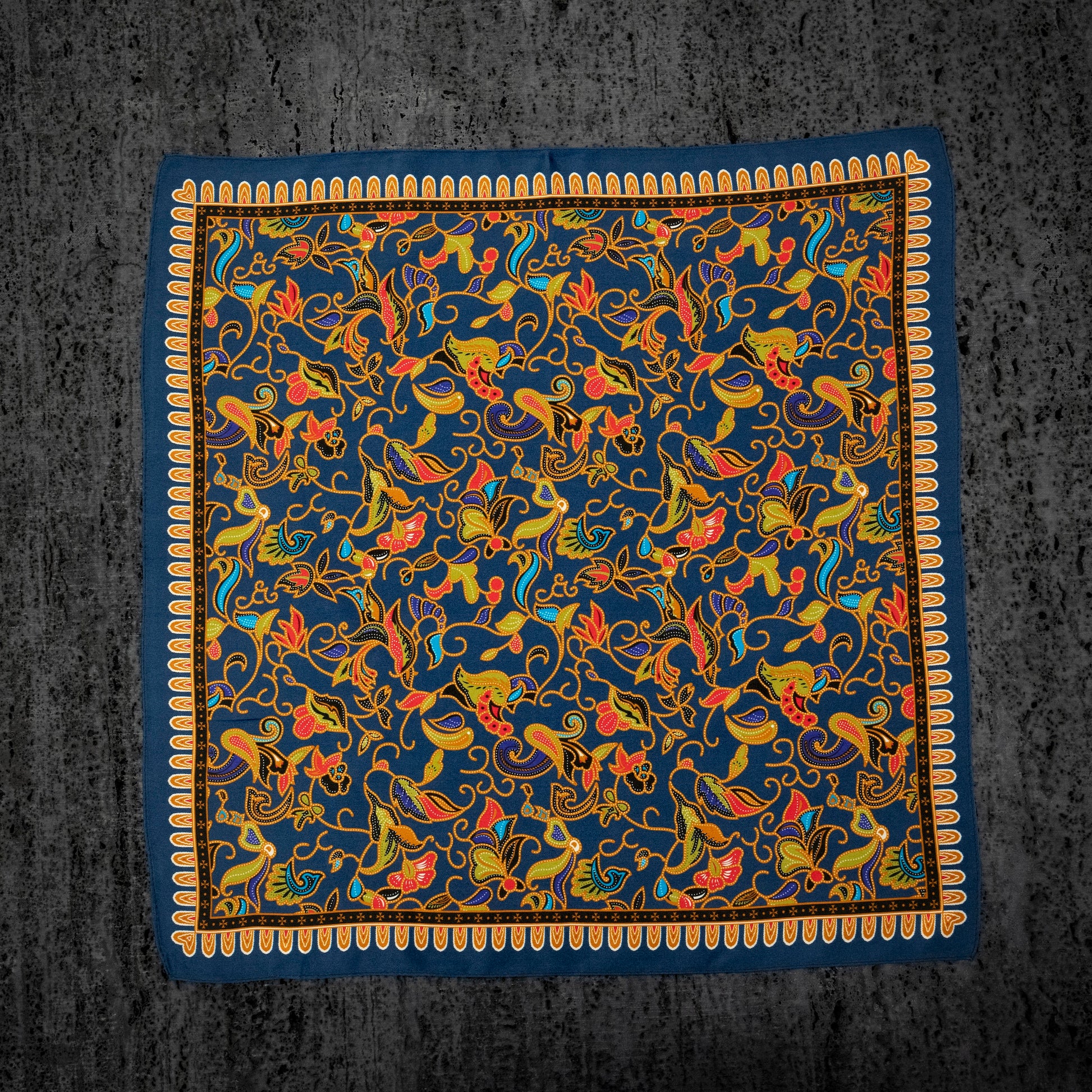 KAIYI 53x53CM 100% Pure Silk Scarf for Women Fashion and Gift (Luxurious07)