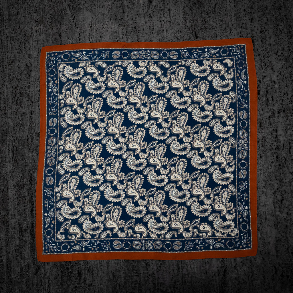 KAIYI 53x53CM 100% Pure Silk Scarf for Women Fashion and Gift (Luxurious06)
