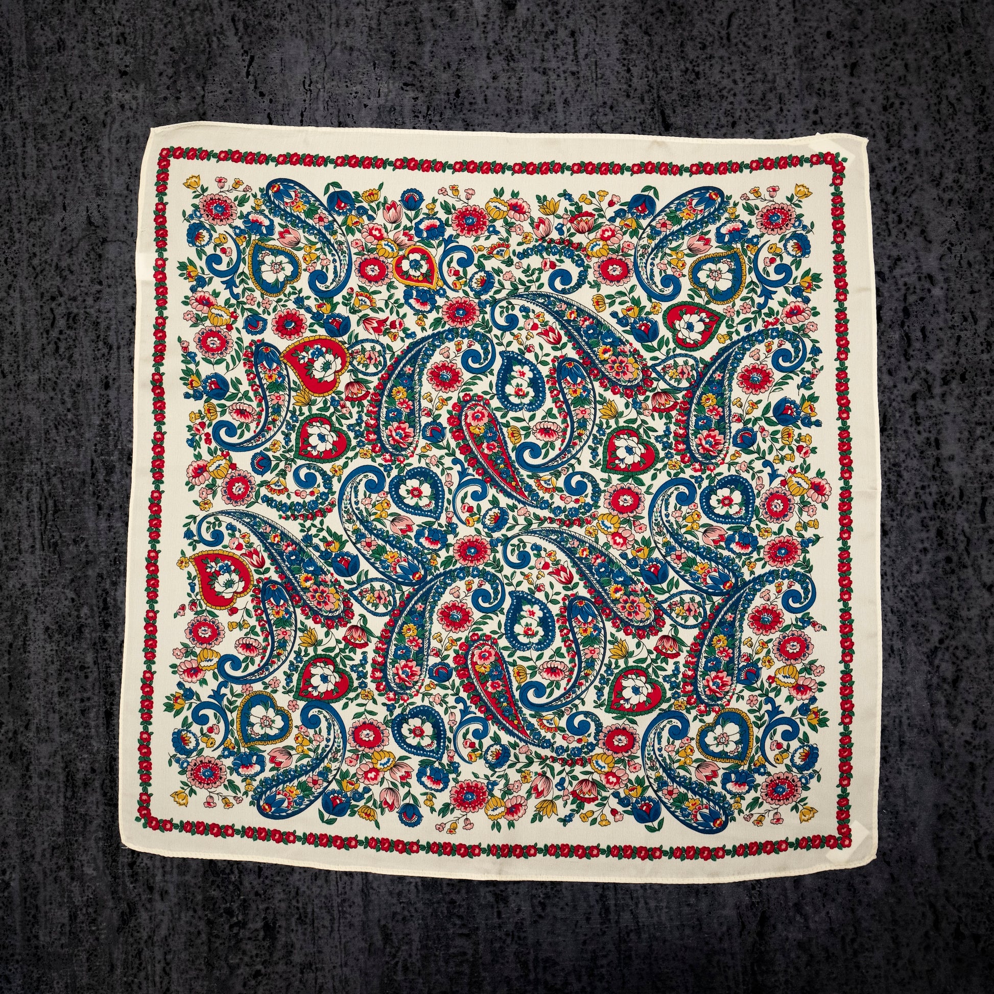 KAIYI 53x53CM 100% Pure Silk Scarf for Women Fashion and Gift (Luxurious04)
