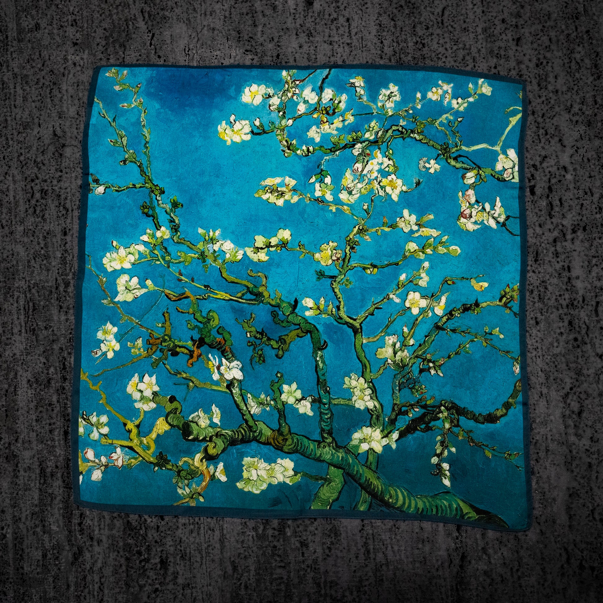KAIYI 53x53CM 100% Pure Silk Scarf for Women Fashion and Gift (Artsy07)
