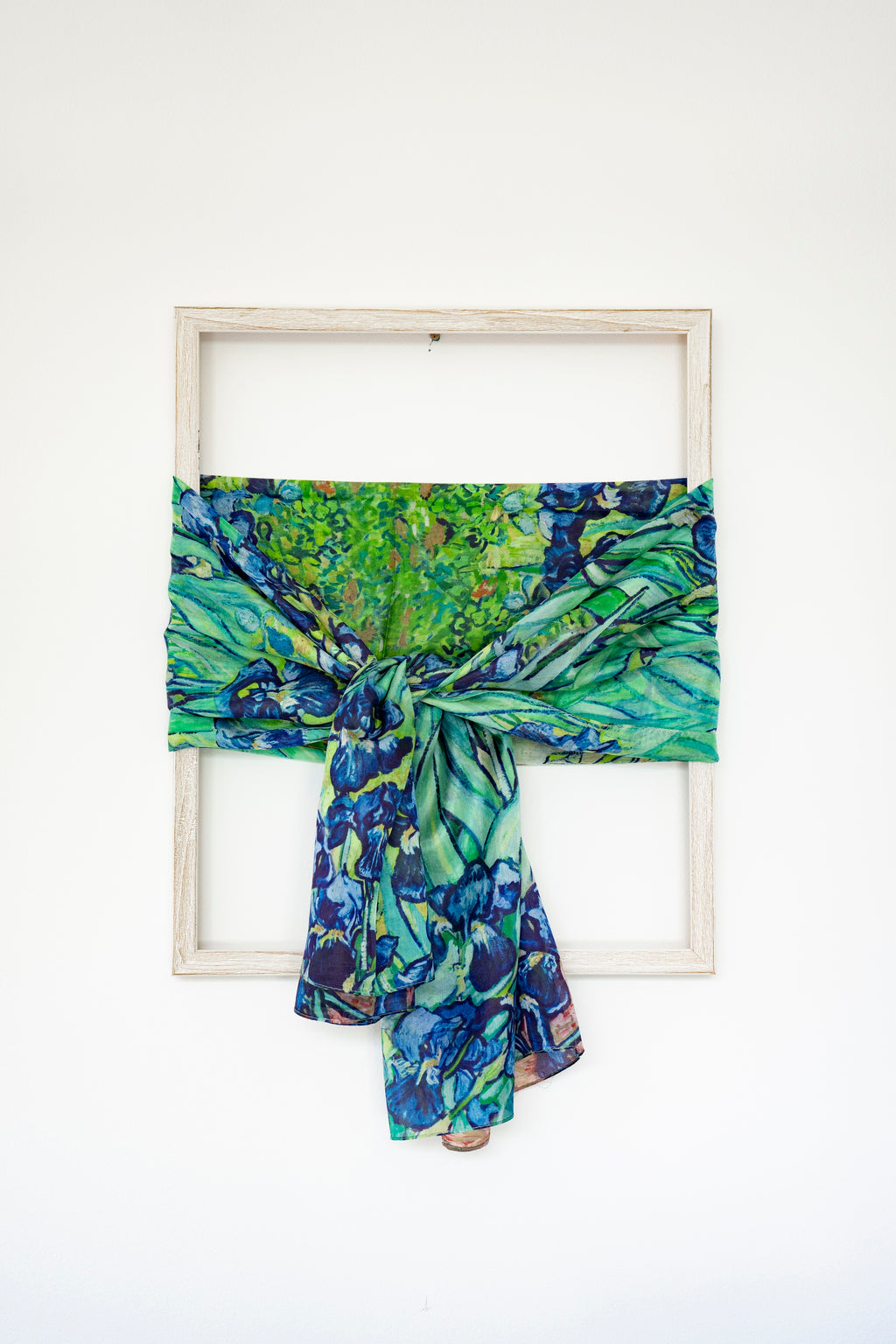 KAIYI 110x170CM 100% Pure Paj Silk Scarf in Oil Floral Print for Women Fashion and Gift (PAJ02)