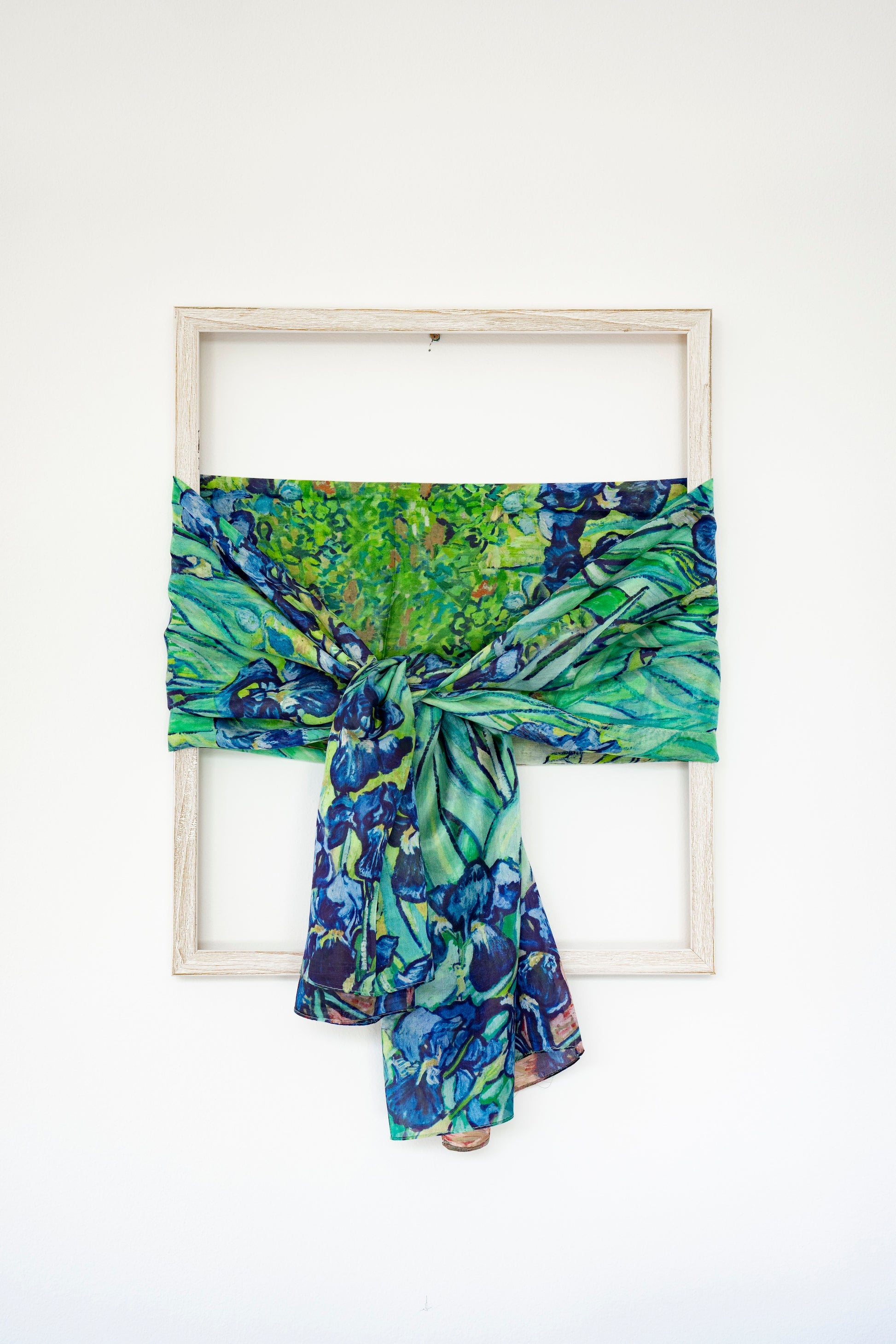 KAIYI 110x170CM 100% Pure Paj Silk Scarf in Oil Floral Print for Women Fashion and Gift (PAJ02)