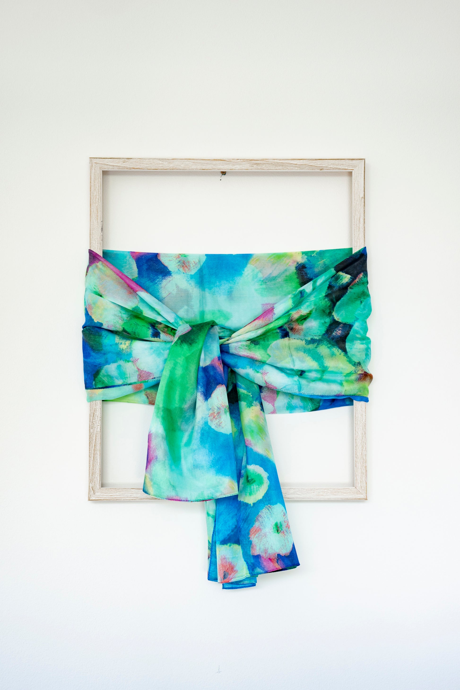 KAIYI 110x170CM 100% Pure Paj Silk Scarf in Floral Print for Women Fashion and Gift (PAJ03)