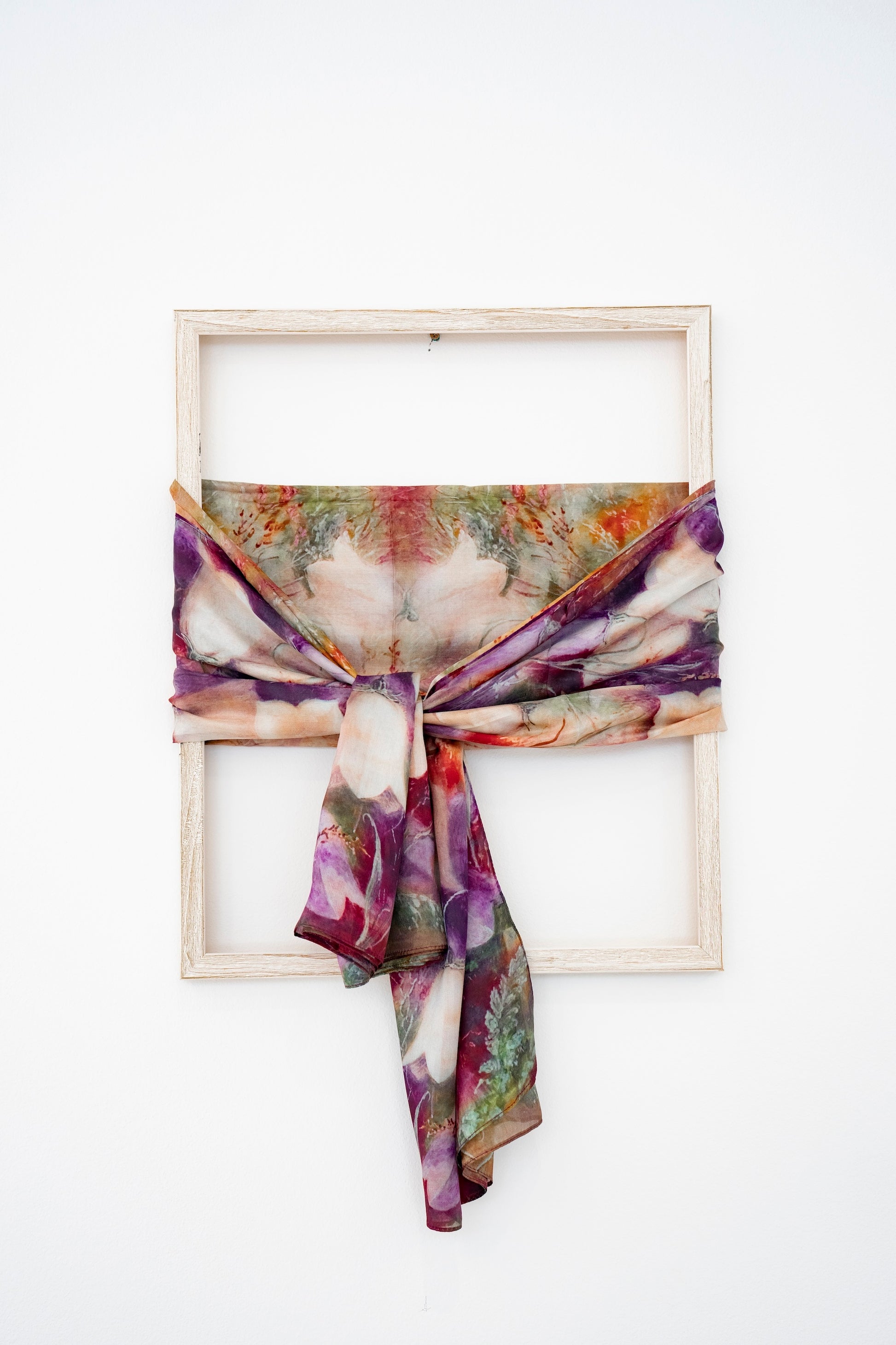 KAIYI 110x170CM 100% Pure Paj Silk Scarf in Oil Floral Print for Women Fashion and Gift (PAJ05)