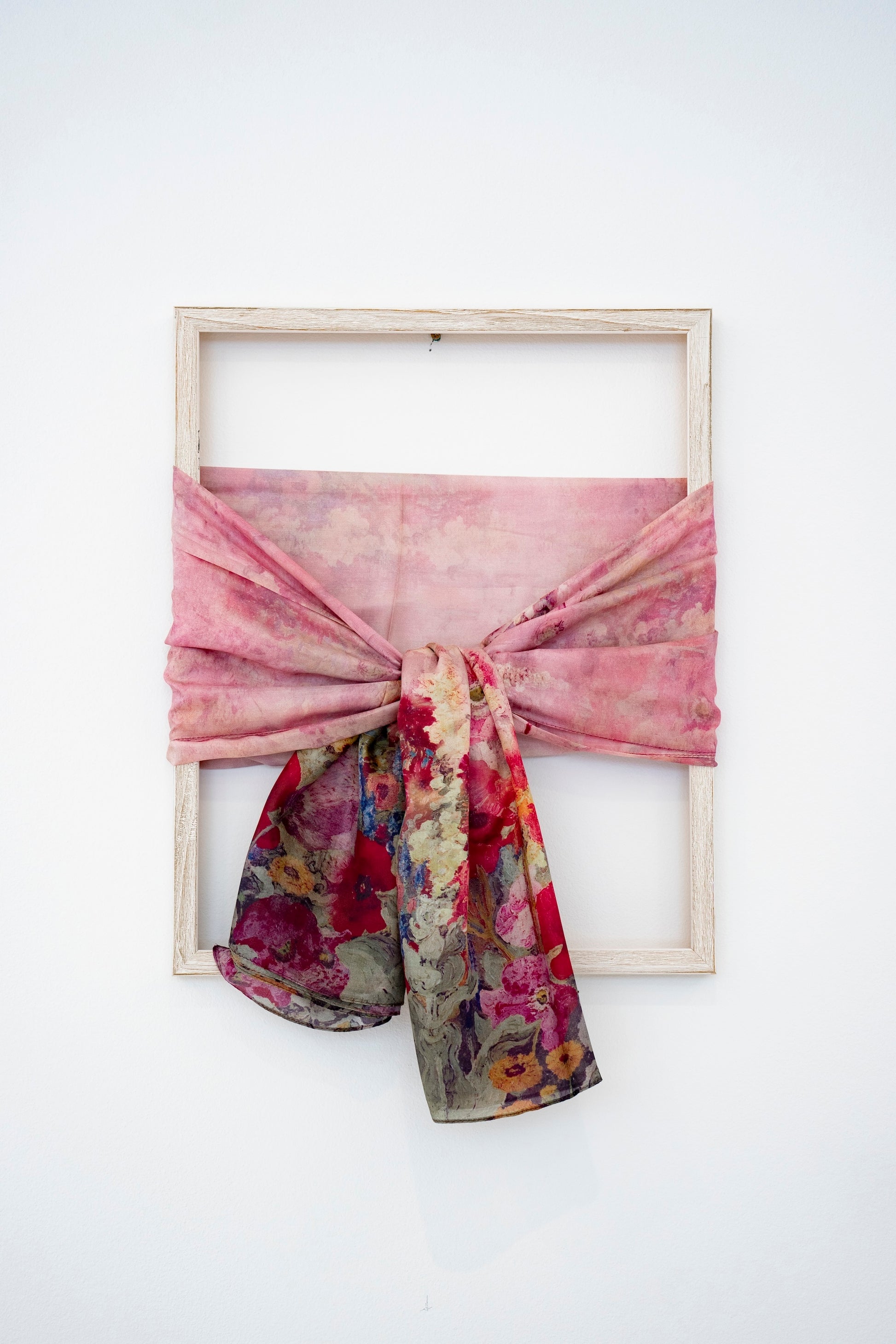 KAIYI 110x170CM 100% Pure Paj Silk Scarf in Oil Floral Print for Women Fashion and Gift (PAJ07)