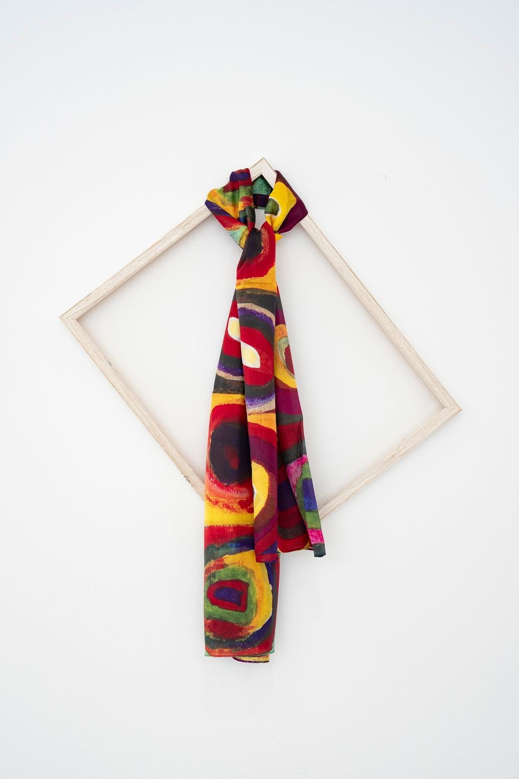 KAIYI 110x170CM 100% Pure Paj Silk Scarf in Abstract Print for Women Fashion and Gift (PAJ15)