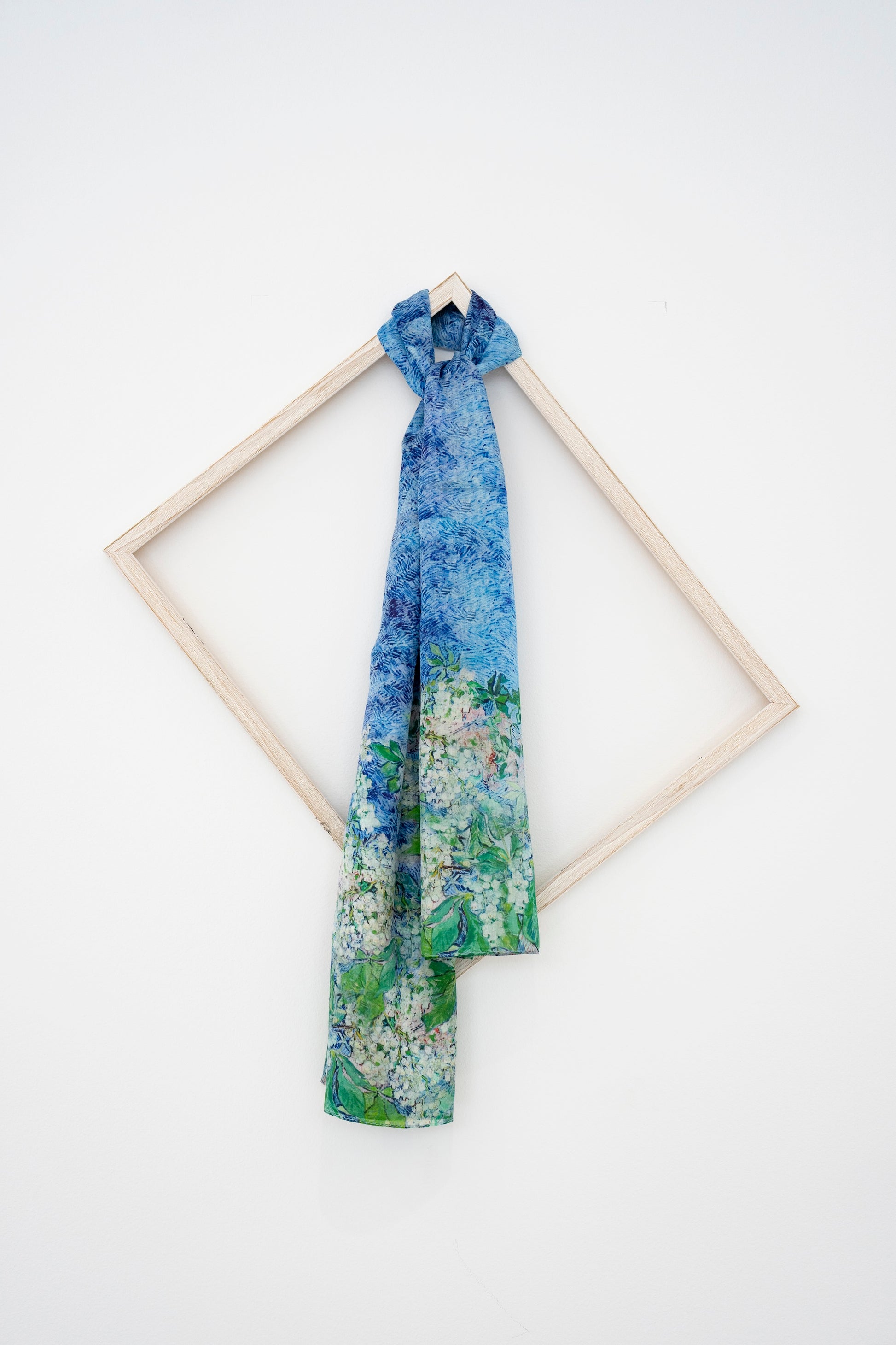 KAIYI 110x170CM 100% Pure Paj Silk Scarf in Oil Floral Print for Women Fashion and Gift (PAJ12)