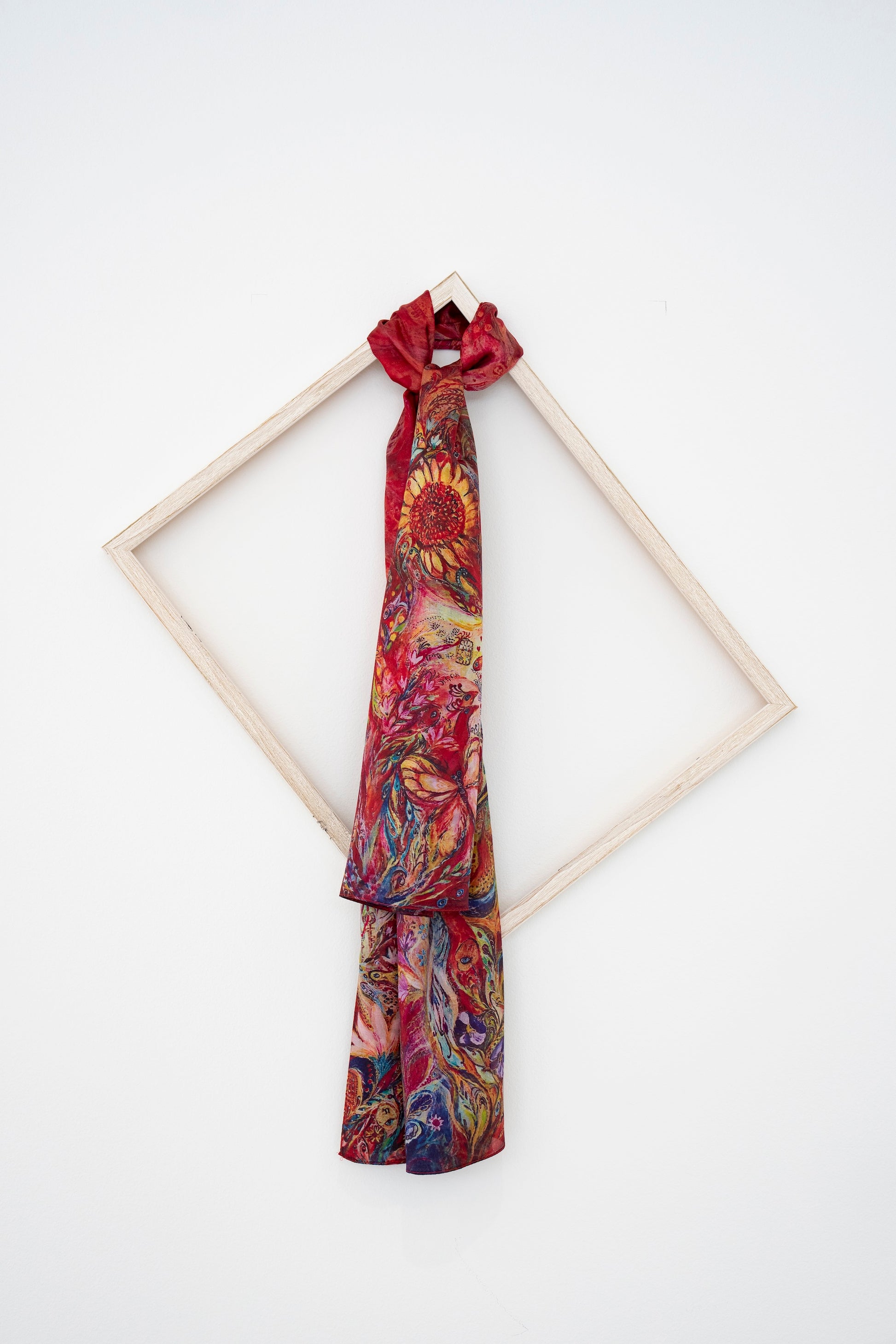 KAIYI 110x170CM 100% Pure Paj Silk Scarf in Oil Print for Women Fashion and Gift (PAJ08)