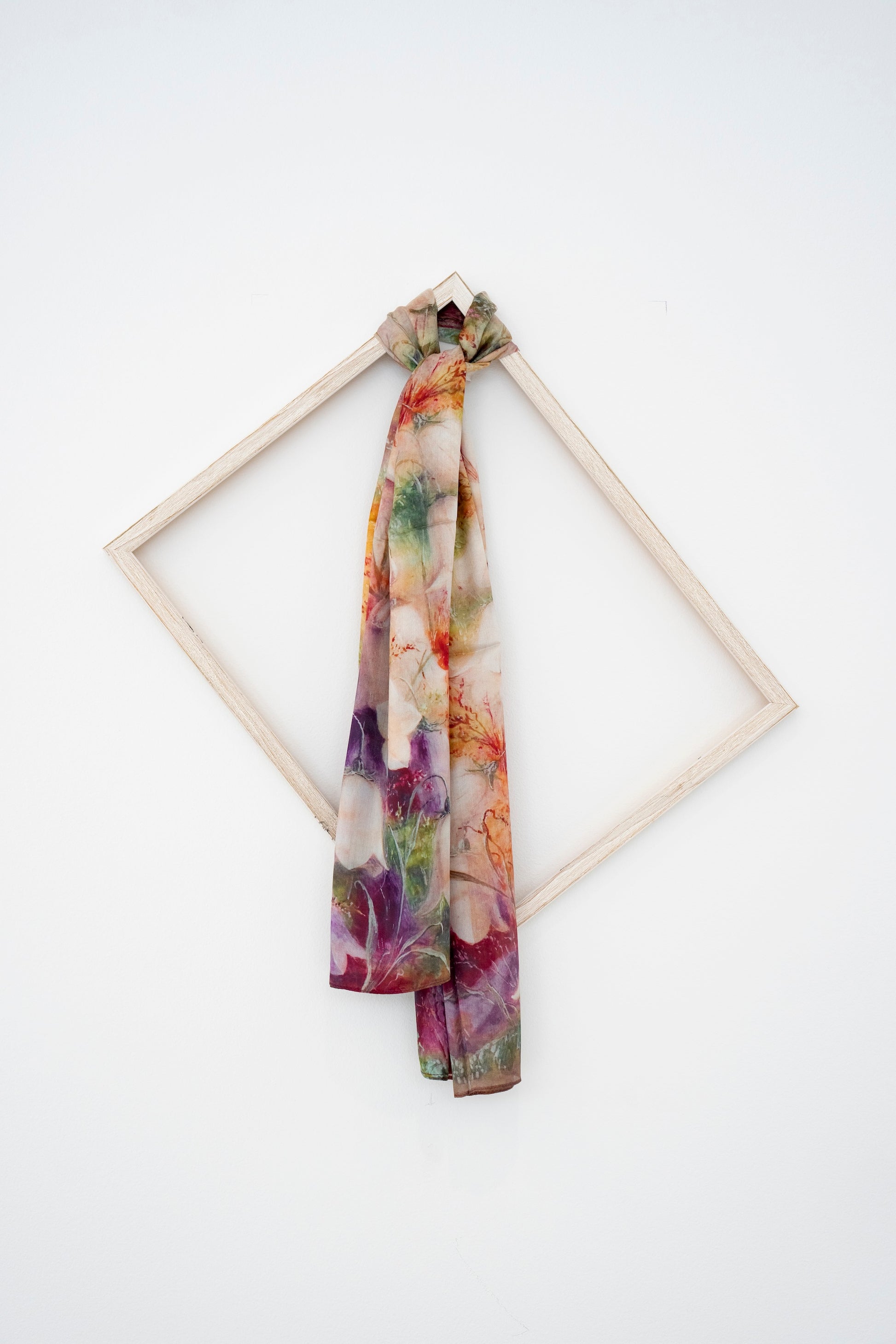KAIYI 110x170CM 100% Pure Paj Silk Scarf in Oil Floral Print for Women Fashion and Gift (PAJ05)