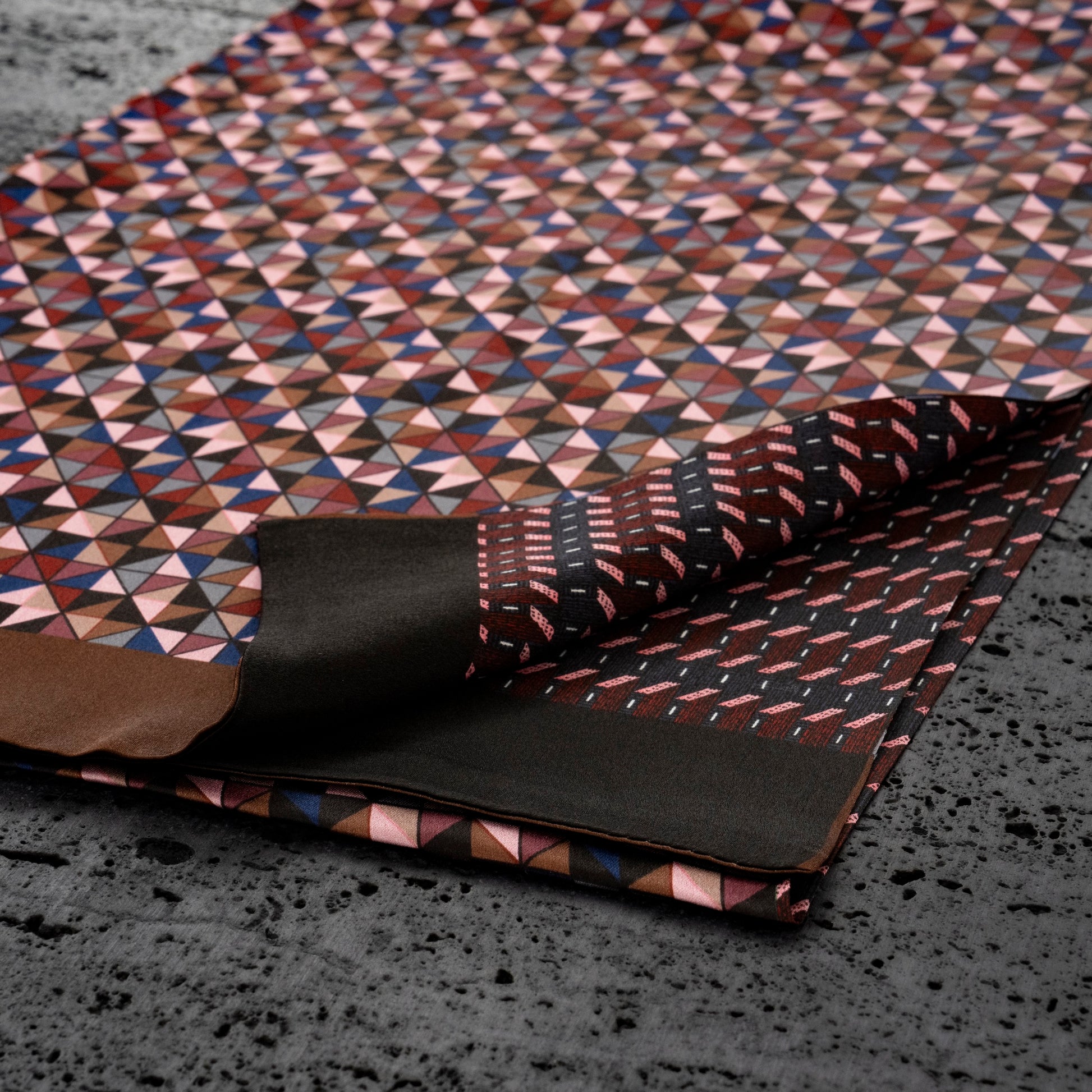 KAIYI 27x160CM 100% Pure Silk Scarf in Double-sided Print for Men’s Fashion and Gift (MEN07)