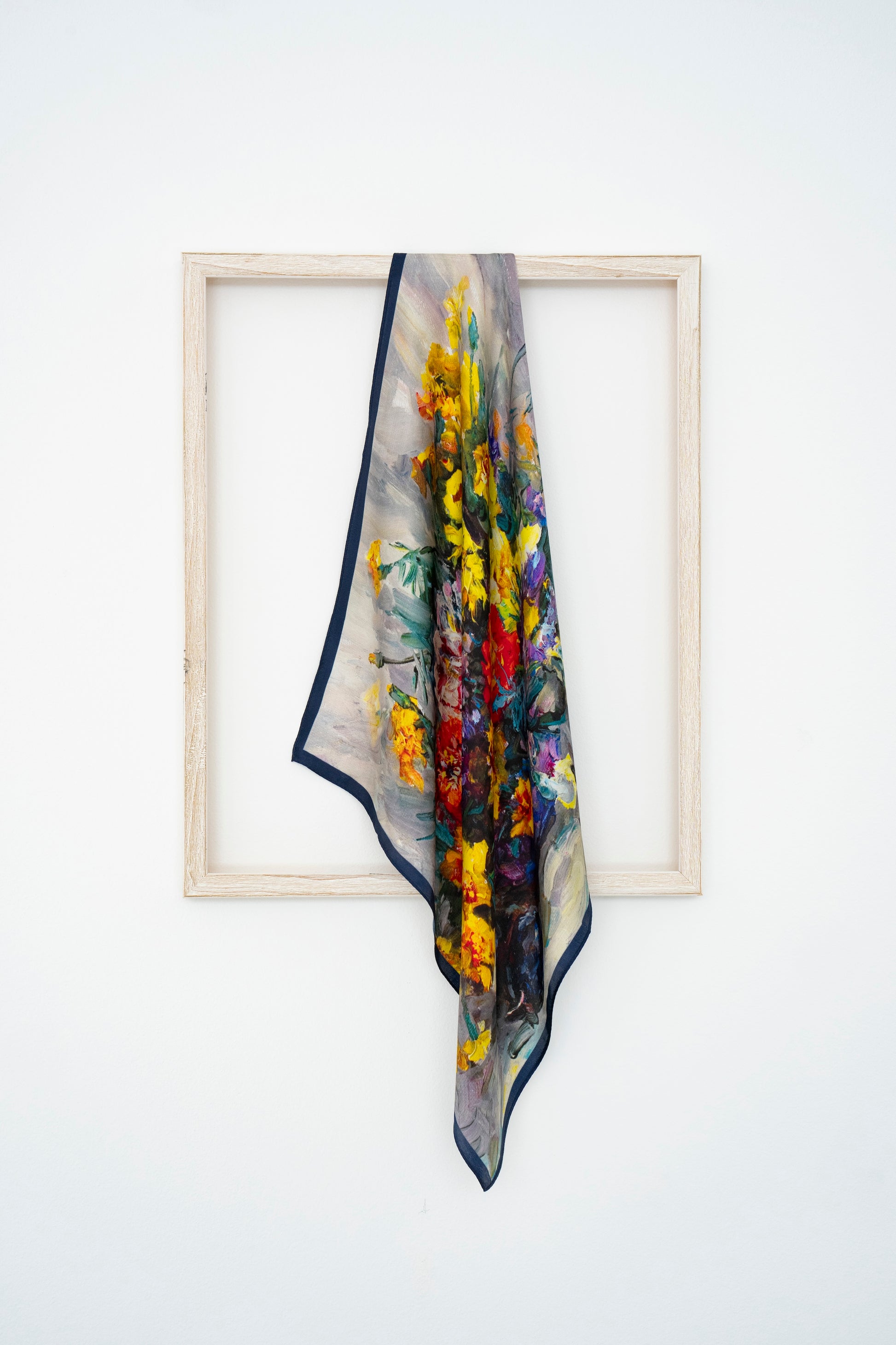 KAIYI 53x53CM 100% Pure Silk Scarf for Women Fashion and Gift (Artsy02)