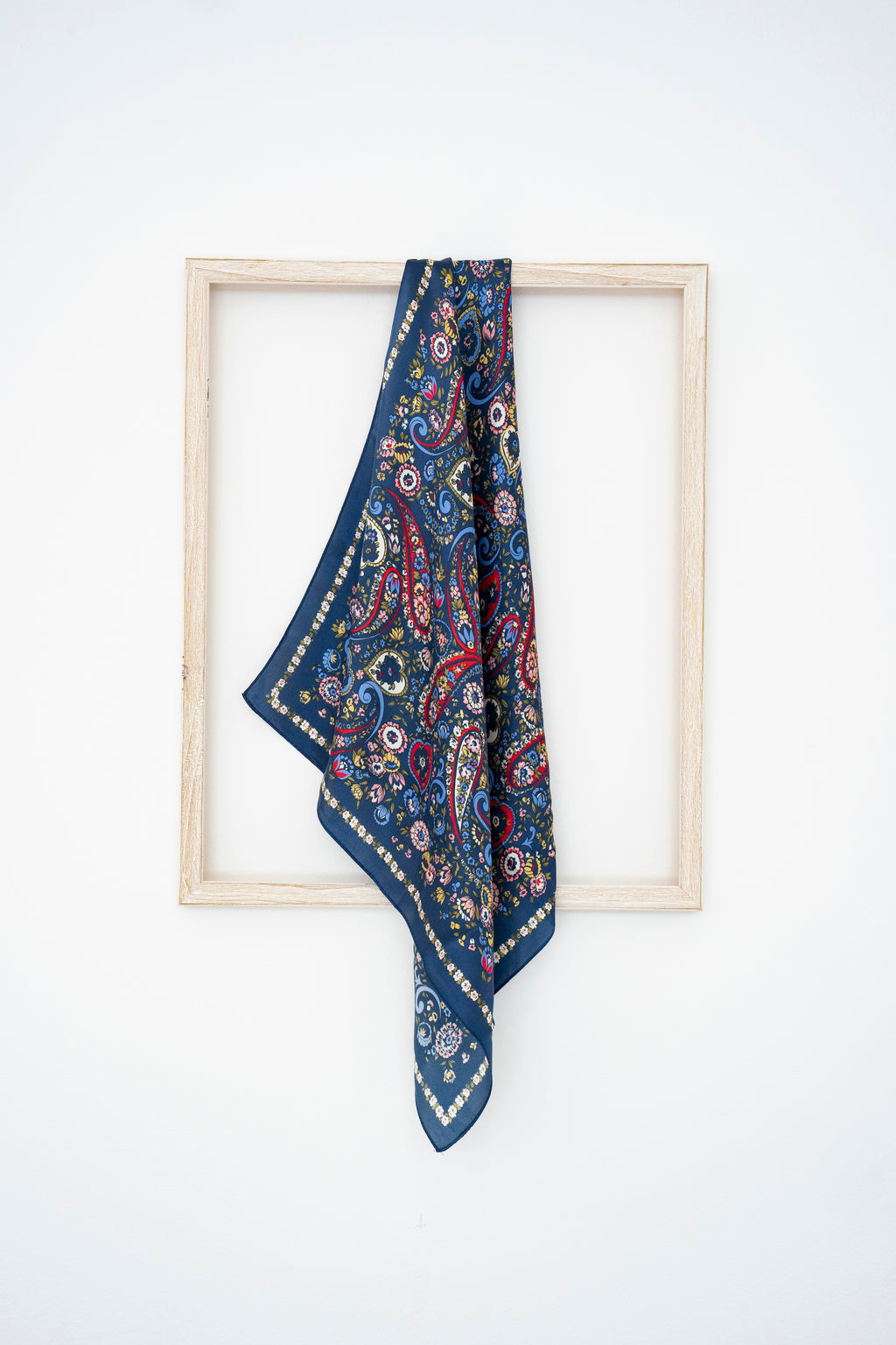 KAIYI 53x53CM 100% Pure Silk Scarf for Women Fashion and Gift (Luxurious03)