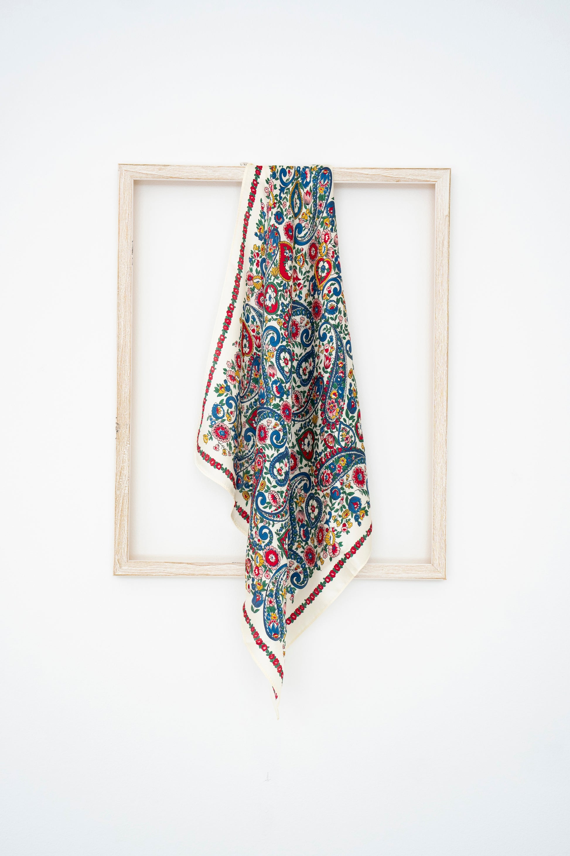 KAIYI 53x53CM 100% Pure Silk Scarf for Women Fashion and Gift (Luxurious04)
