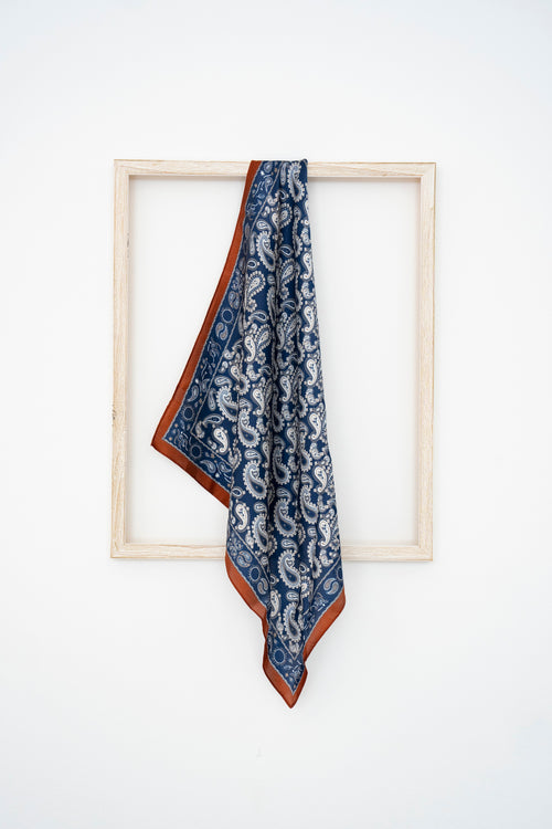 KAIYI 53x53CM 100% Pure Silk Scarf for Women Fashion and Gift (Luxurious06)