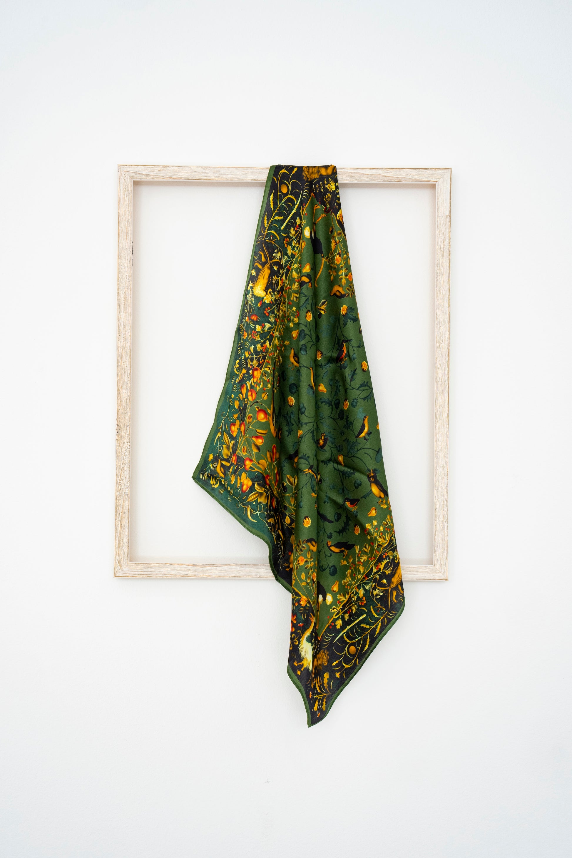 KAIYI 53x53CM 100% Pure Silk Scarf for Women Fashion and Gift (Luxurious11)