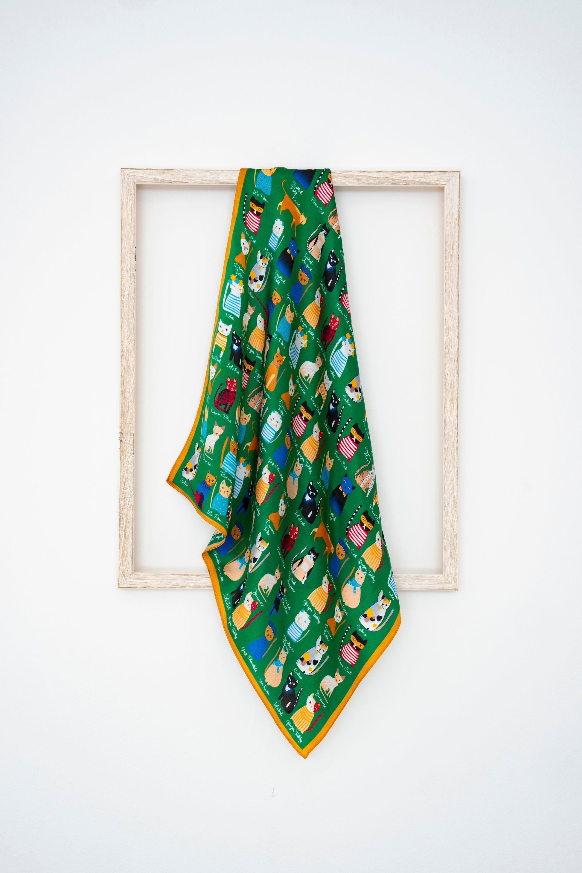 KAIYI 53x53CM 100% Pure Silk Scarf for Women Fashion and Gift (Cute05)