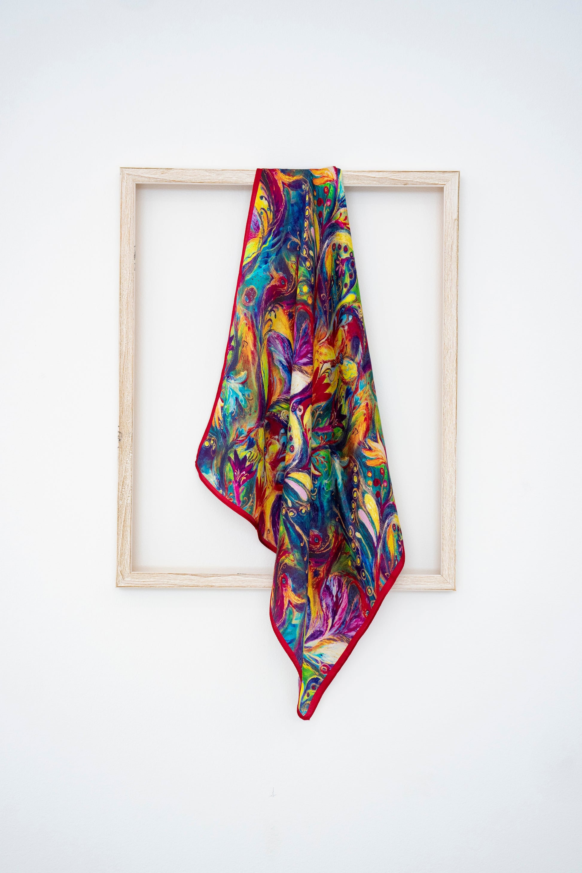 KAIYI 53x53CM 100% Pure Silk Scarf for Women Fashion and Gift(Luxurious12)