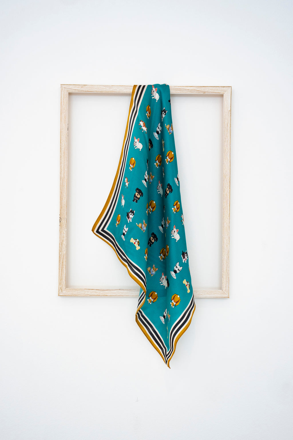 KAIYI 53x53CM 100% Pure Silk Scarf for Women Fashion and Gift (Cute08)