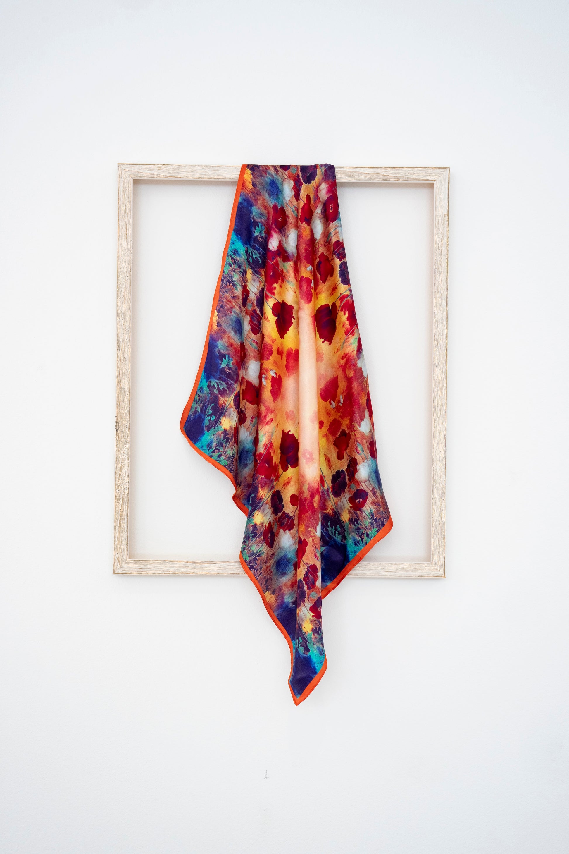 KAIYI 53x53CM 100% Pure Silk Scarf for Women Fashion and Gift (Luxurious13)