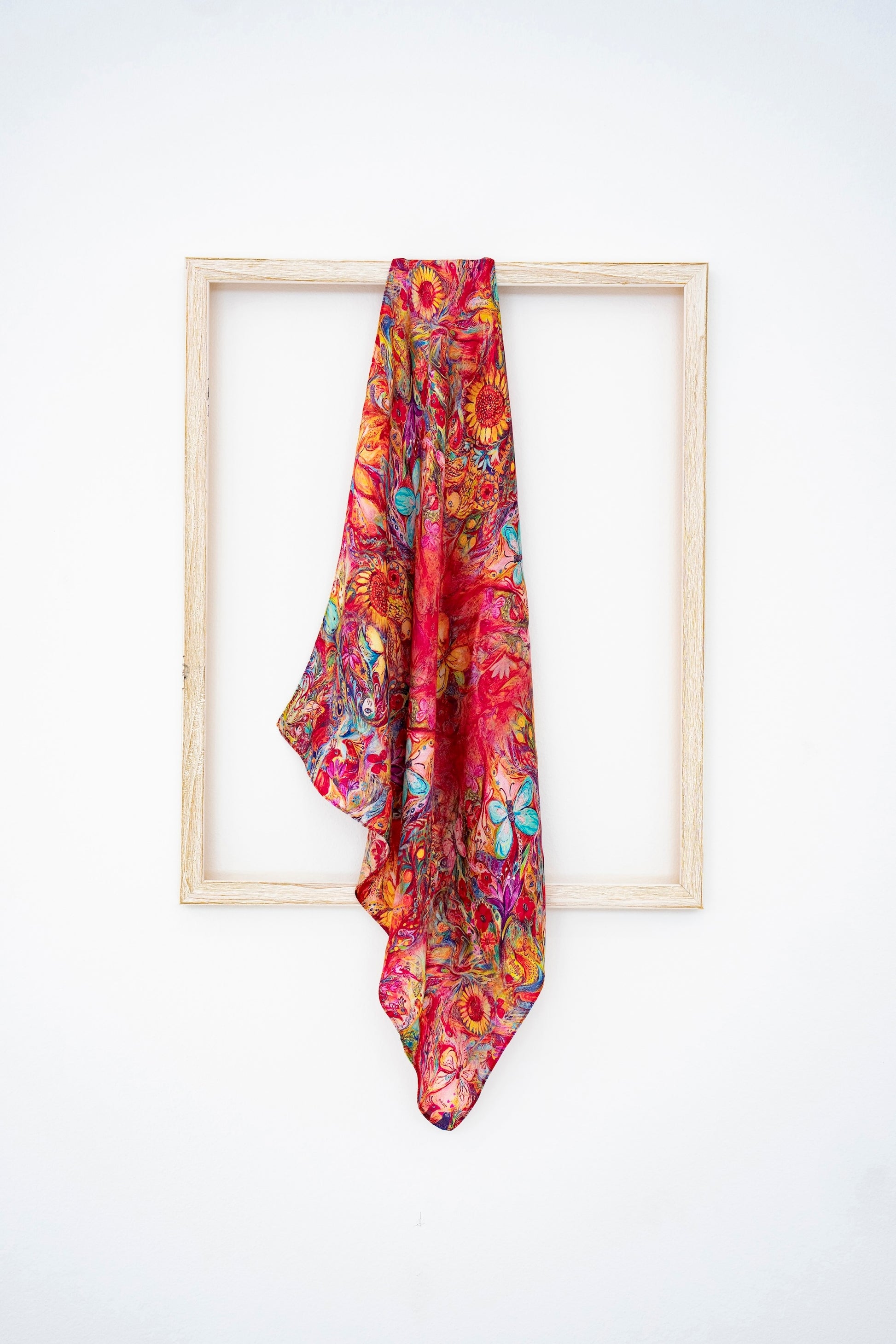 KAIYI 53x53CM 100% Pure Silk Scarf for Women Fashion and Gift (Luxurious14)