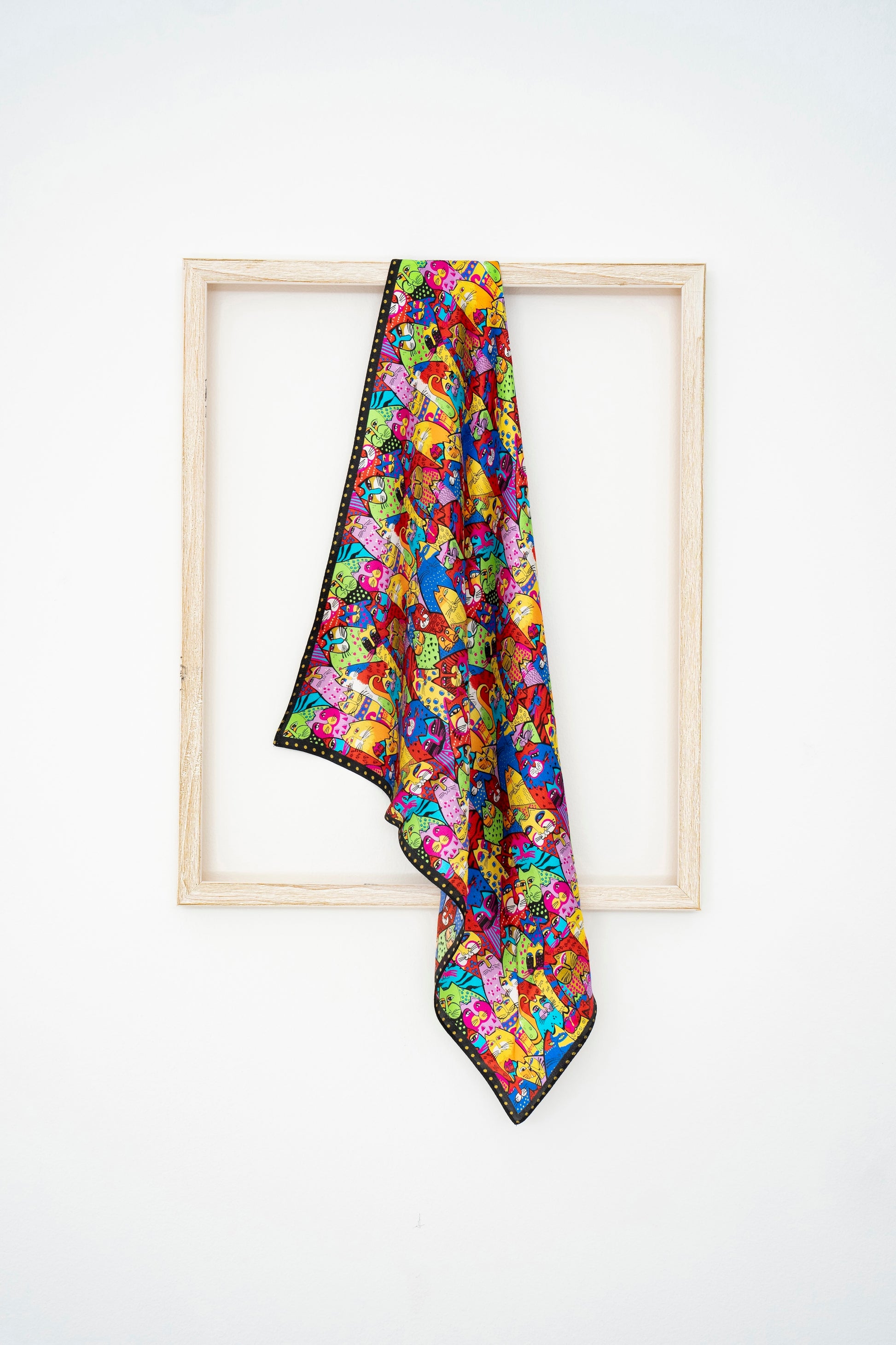 KAIYI 53x53CM 100% Pure Silk Scarf for Women Fashion and Gift (Cute09)