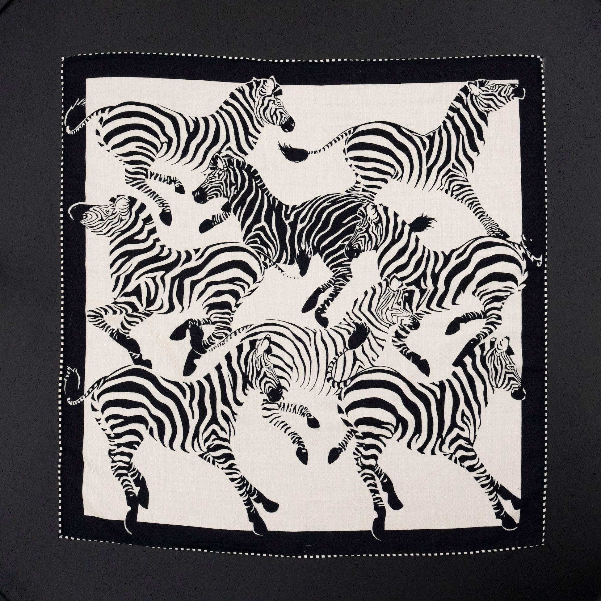 KAIYI 70x70CM Silk-Wool Scarf in Animal Print for Women Fashion and Gift (SW65-02)